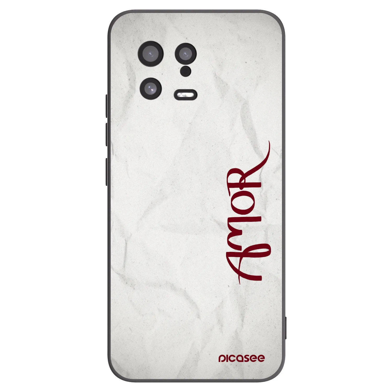 Picasee Μαύρη θήκη σιλικόνης για Xiaomi 13 - Amor