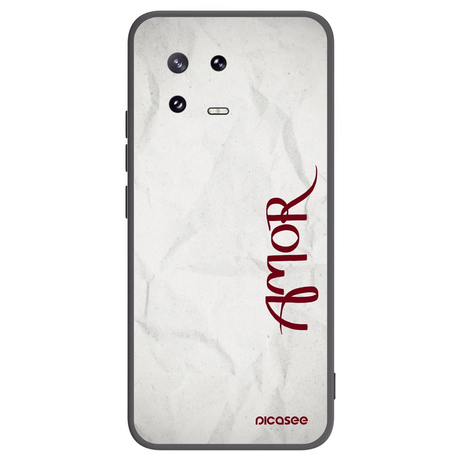 Picasee Μαύρη θήκη σιλικόνης για Xiaomi 13 Pro - Amor