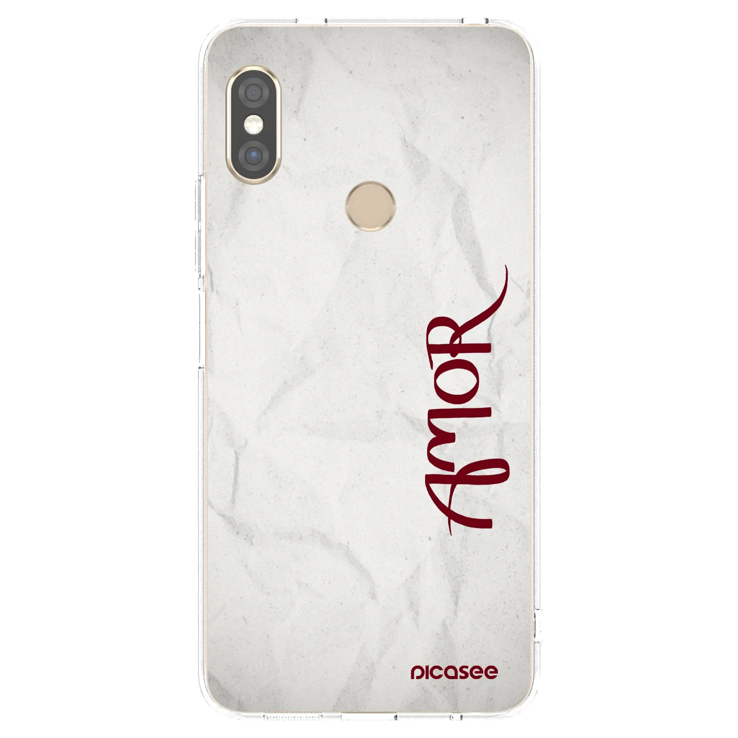 Picasee διαφανής θήκη σιλικόνης Xiaomi Redmi Note 5 Global - Amor