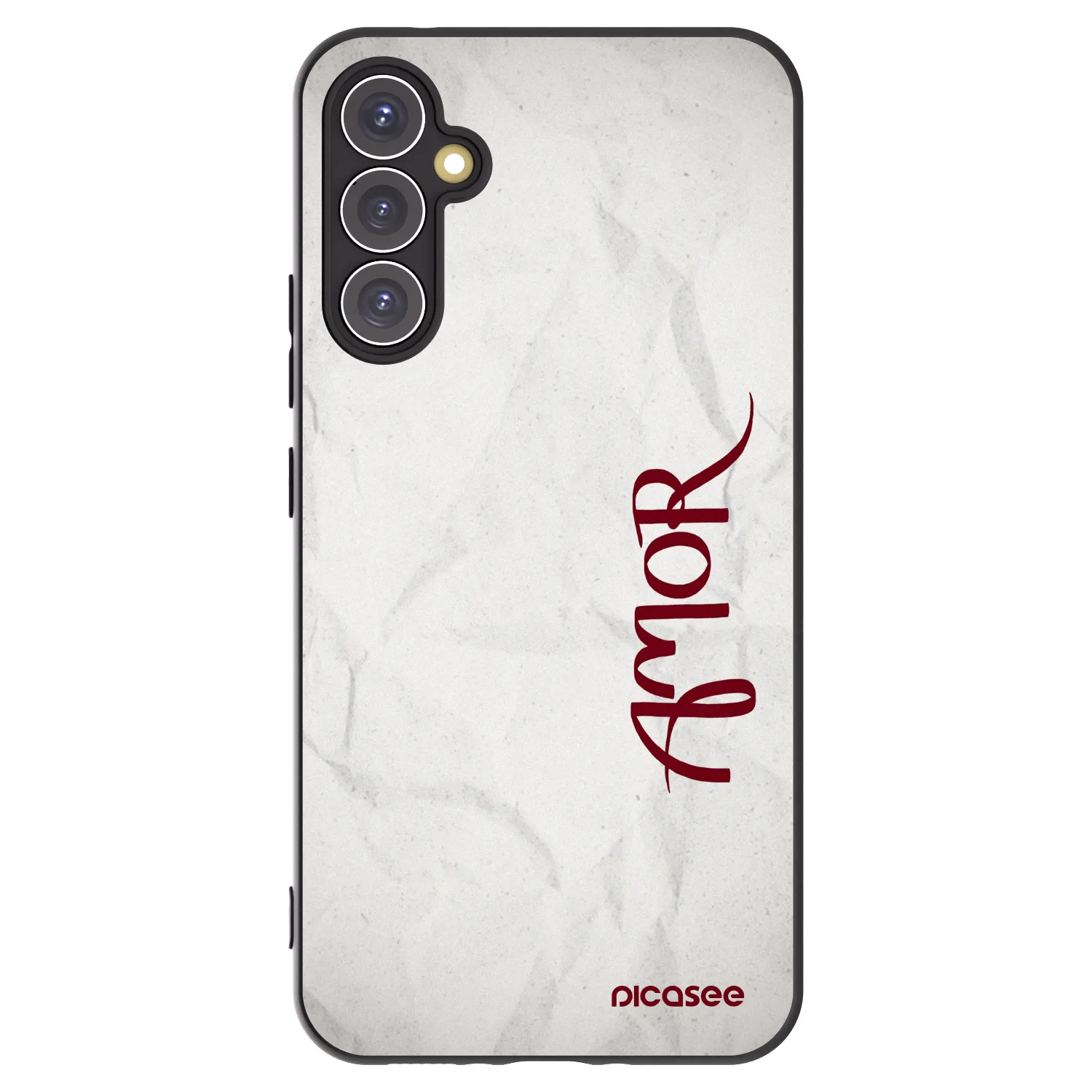Picasee Μαύρη θήκη σιλικόνης για Samsung Galaxy A34 5G A346B - Amor