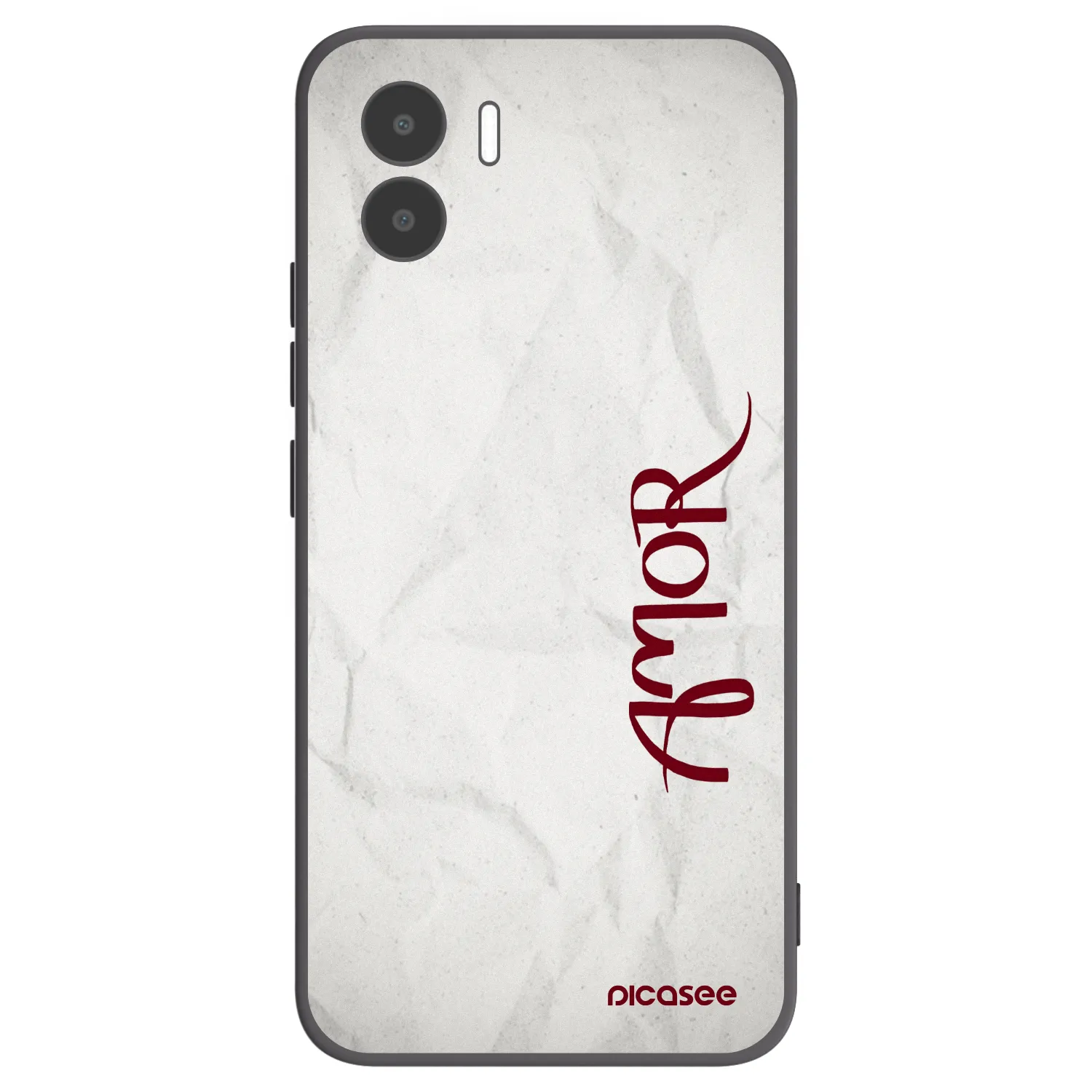 Picasee Μαύρη θήκη σιλικόνης για Xiaomi Redmi A2 - Amor