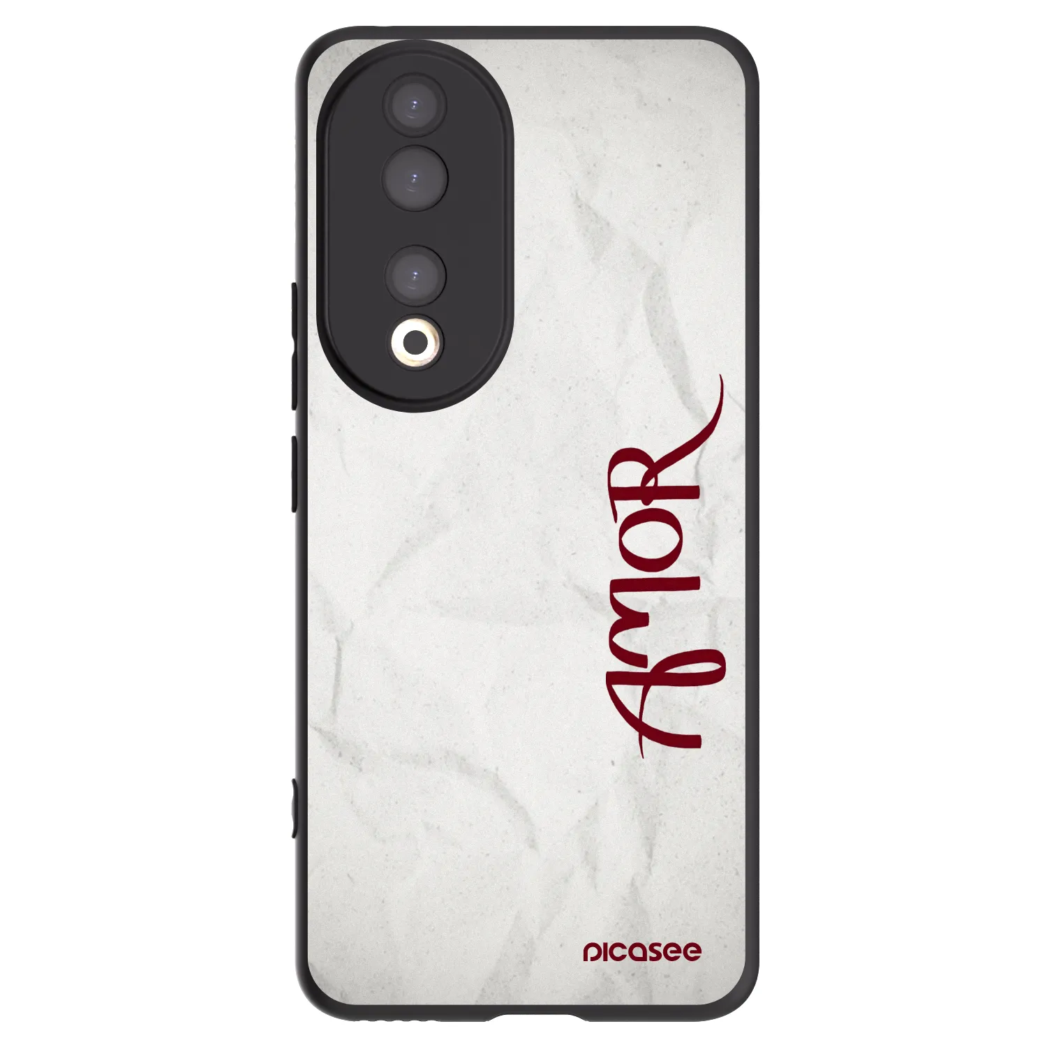 Picasee Μαύρη θήκη σιλικόνης για Honor 90 5G - Amor