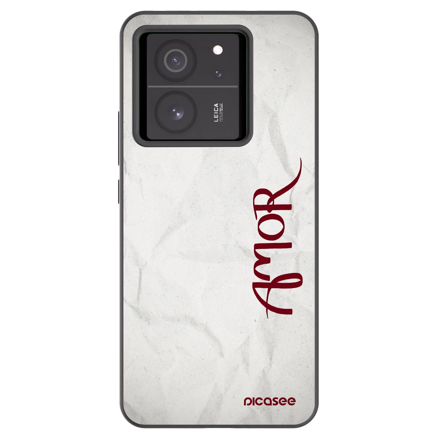 Picasee Μαύρη θήκη σιλικόνης για Xiaomi 13T Pro - Amor