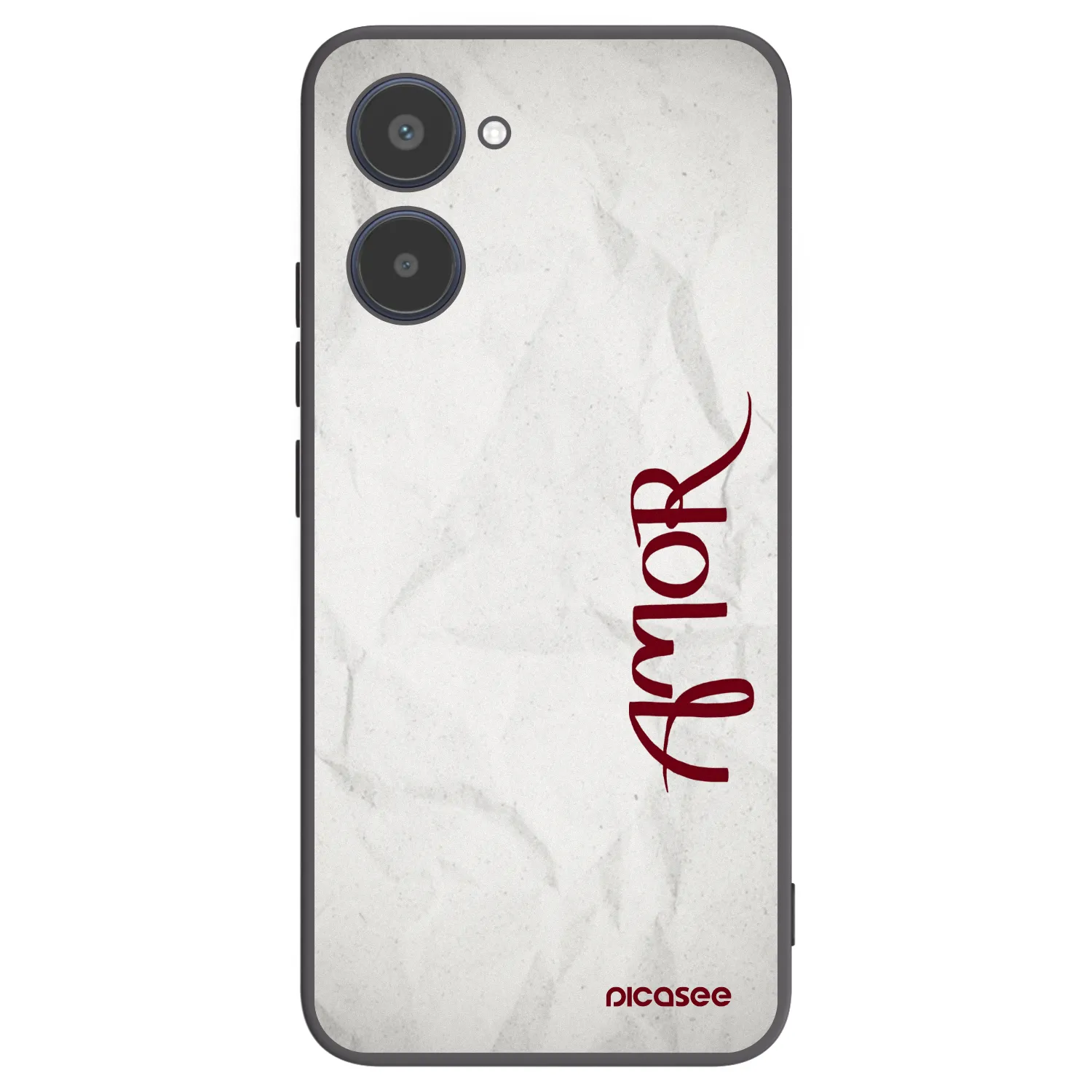 Picasee Μαύρη θήκη σιλικόνης για Realme 10 4G - Amor