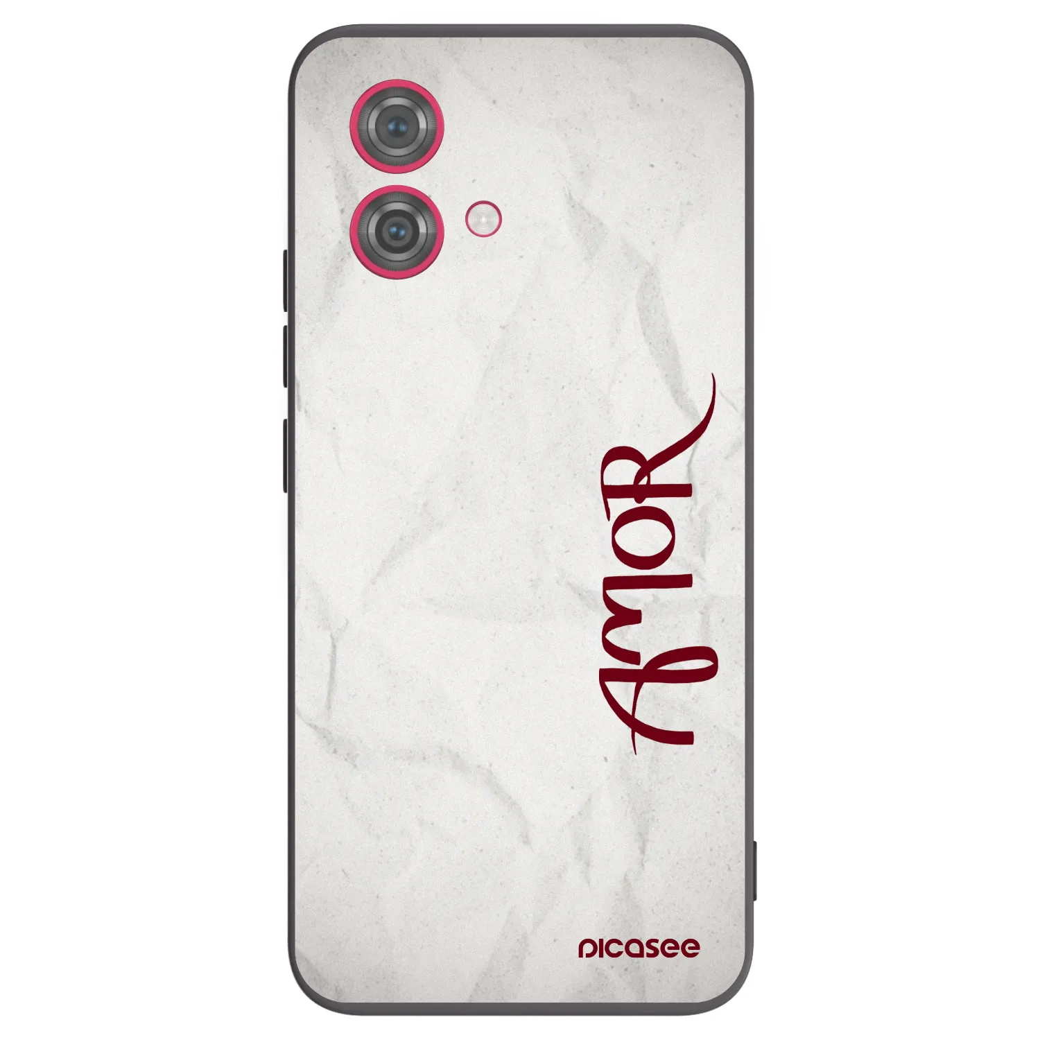 Picasee Μαύρη θήκη σιλικόνης για Motorola Moto G84 5G - Amor