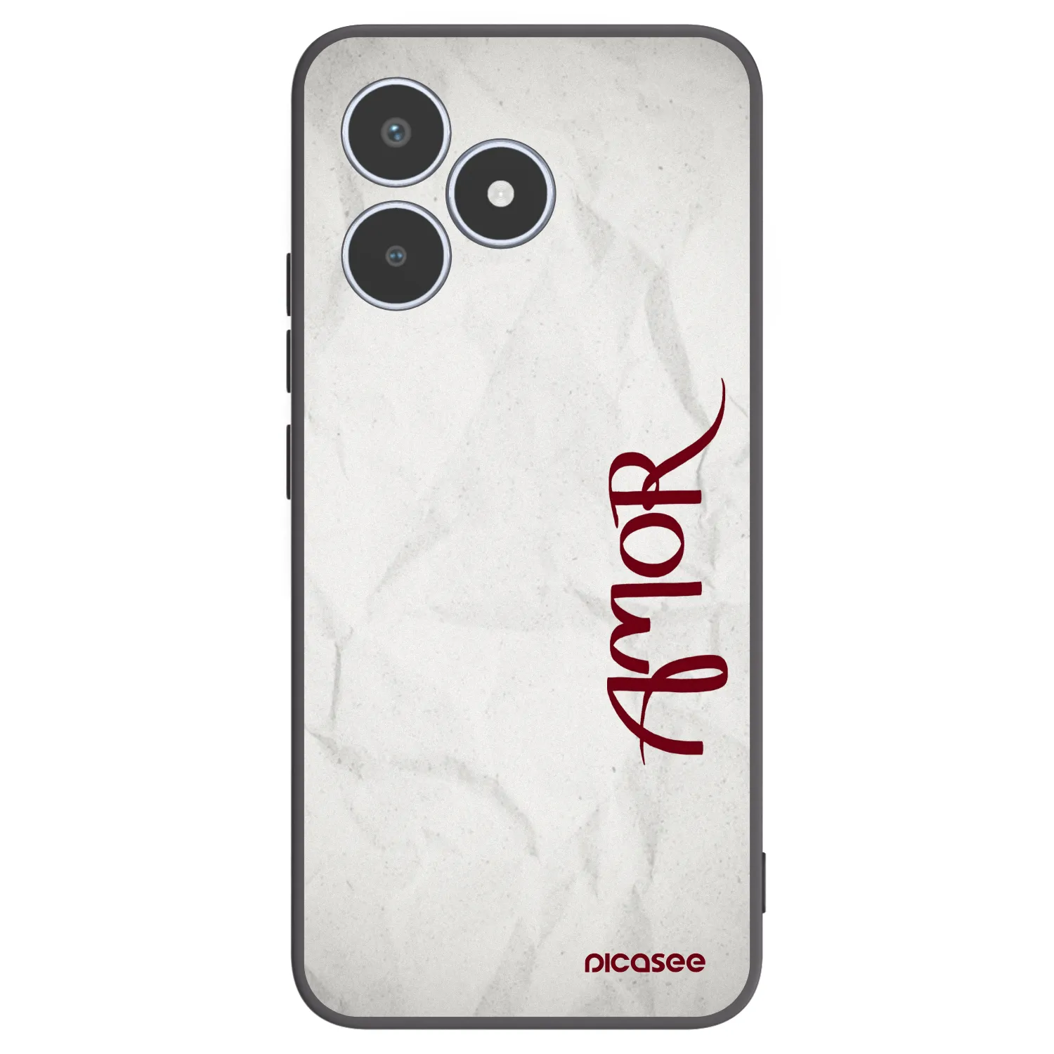 Picasee Μαύρη θήκη σιλικόνης για Realme C53 - Amor