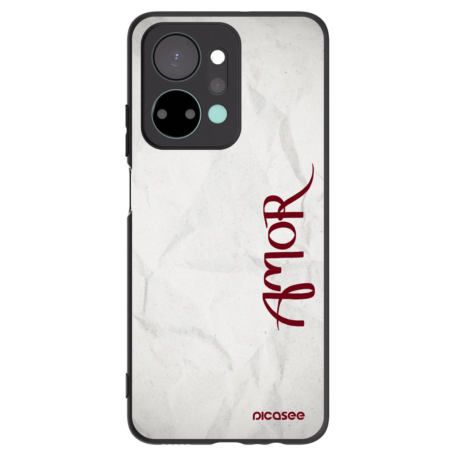 Picasee Μαύρη θήκη σιλικόνης για Honor X7a - Amor