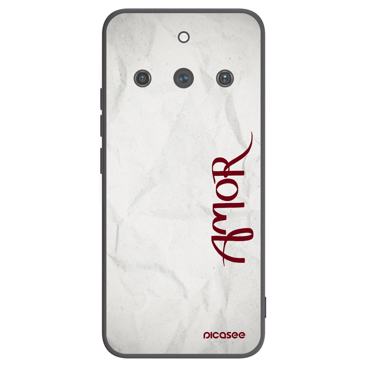 Picasee Μαύρη θήκη σιλικόνης για Realme 11 Pro+ - Amor