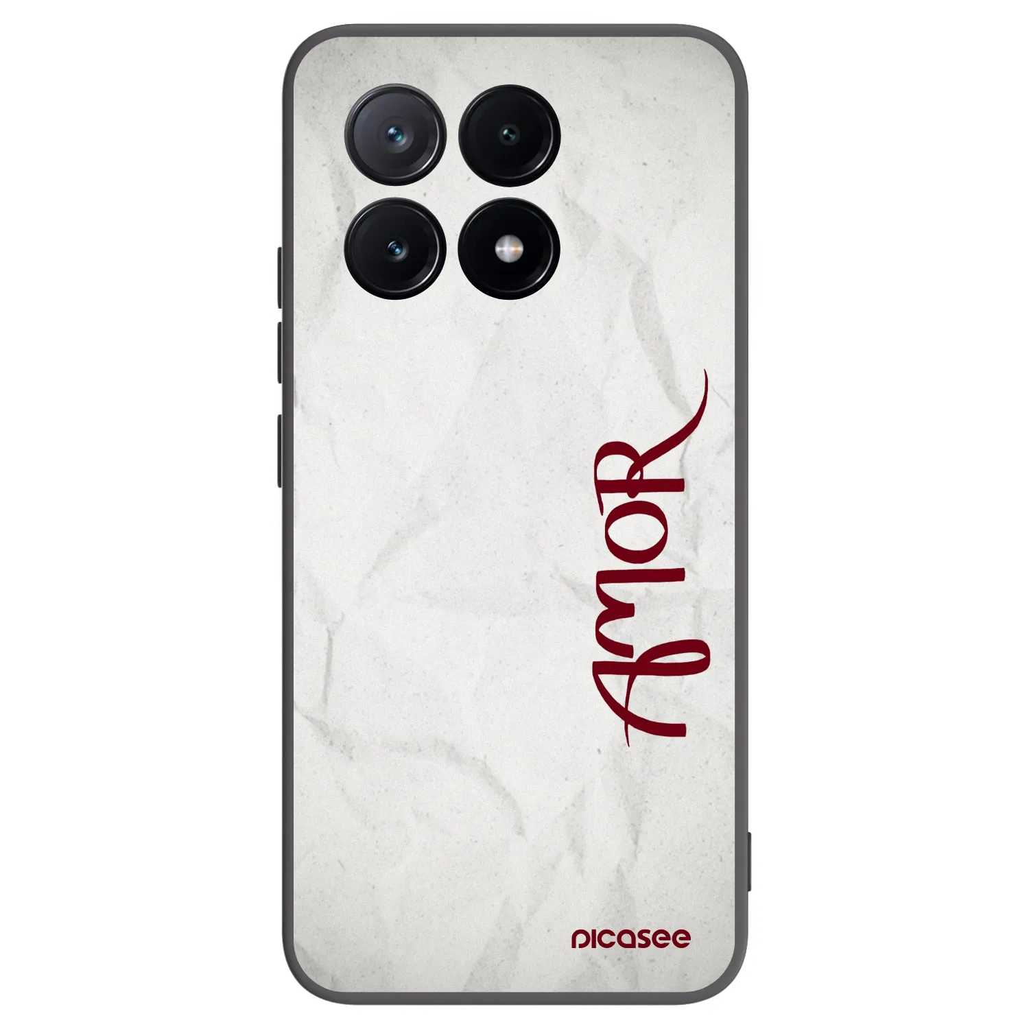 Picasee Μαύρη θήκη σιλικόνης για Xiaomi Poco X6 Pro - Amor