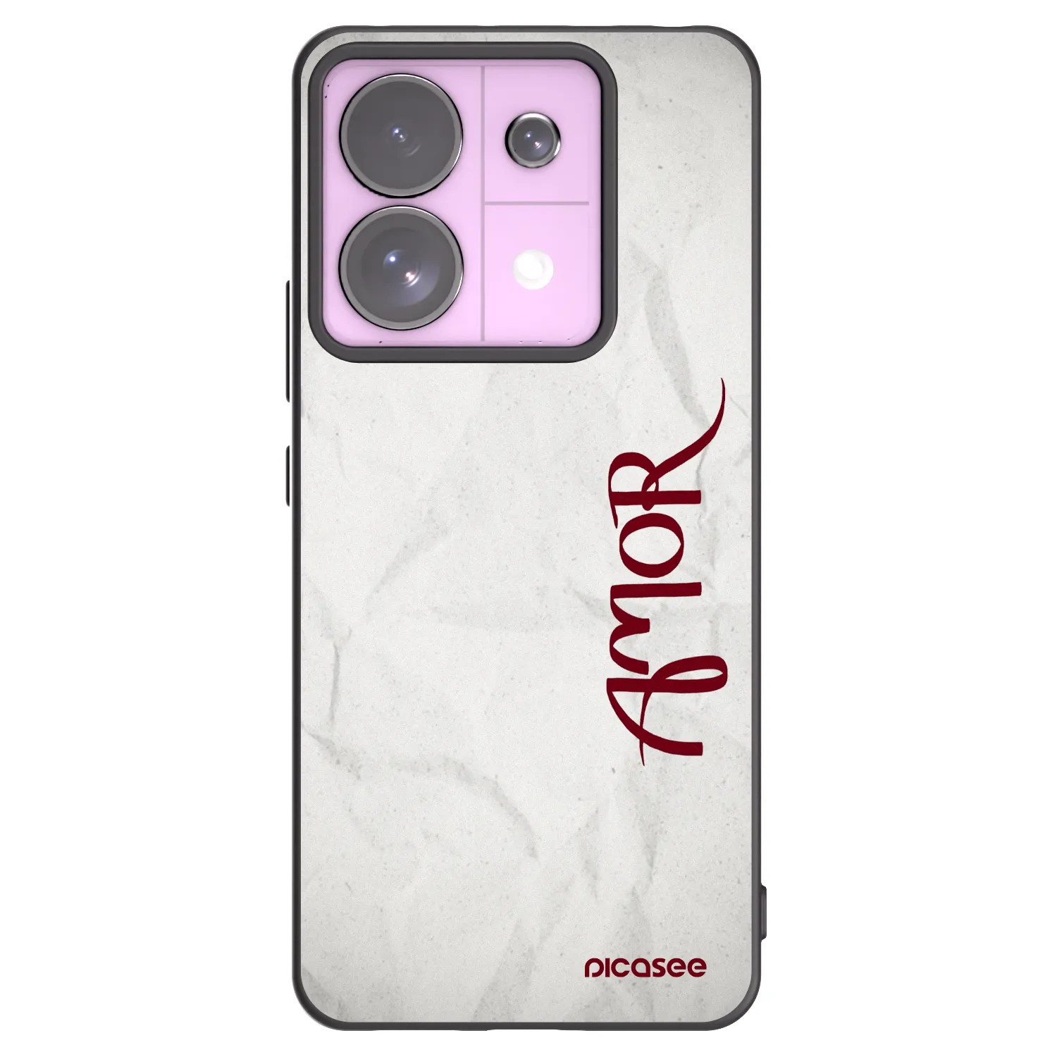 Picasee Μαύρη θήκη σιλικόνης για Xiaomi Redmi Note 13 Pro 5G - Amor