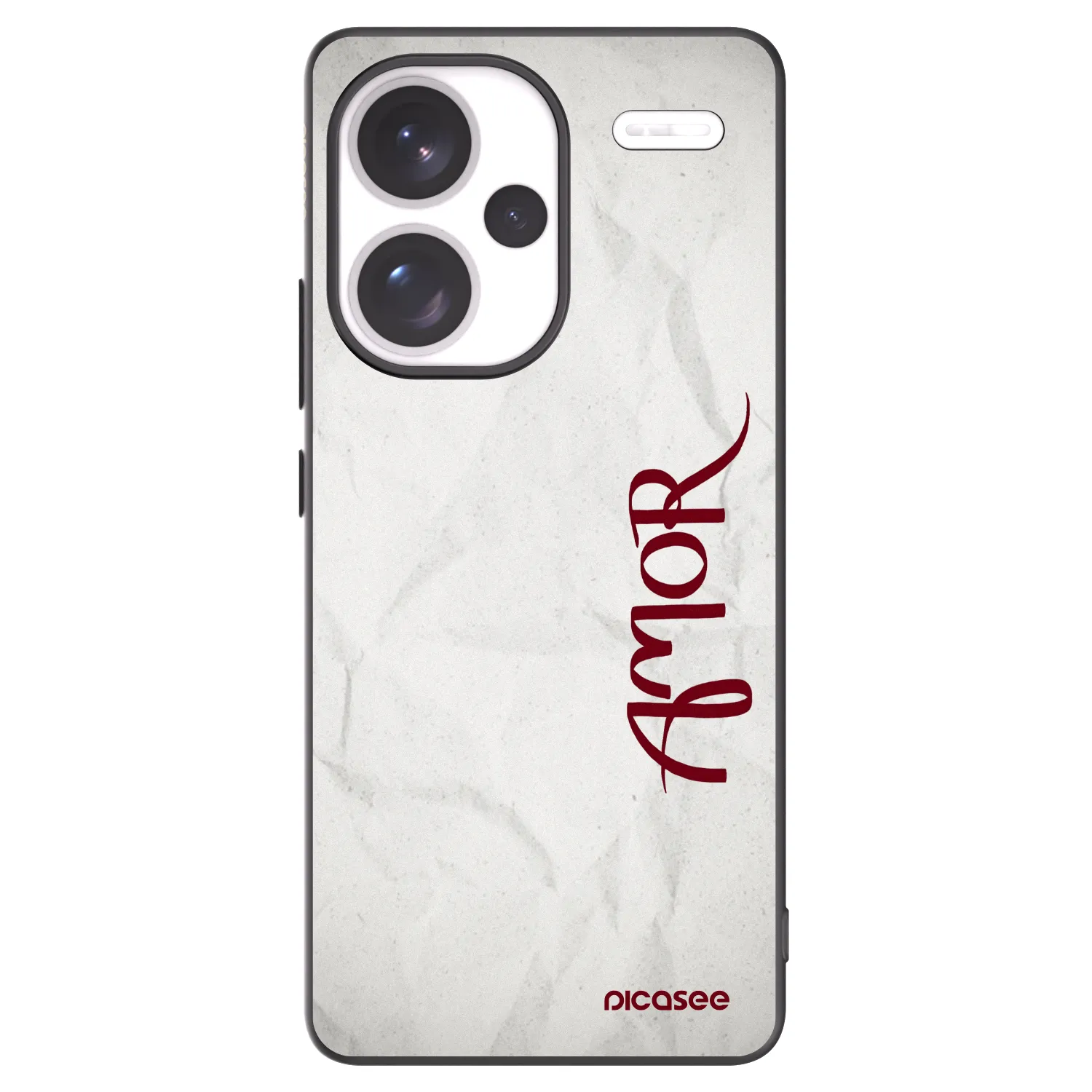 Picasee Μαύρη θήκη σιλικόνης για Xiaomi Redmi Note 13 Pro+ 5G - Amor