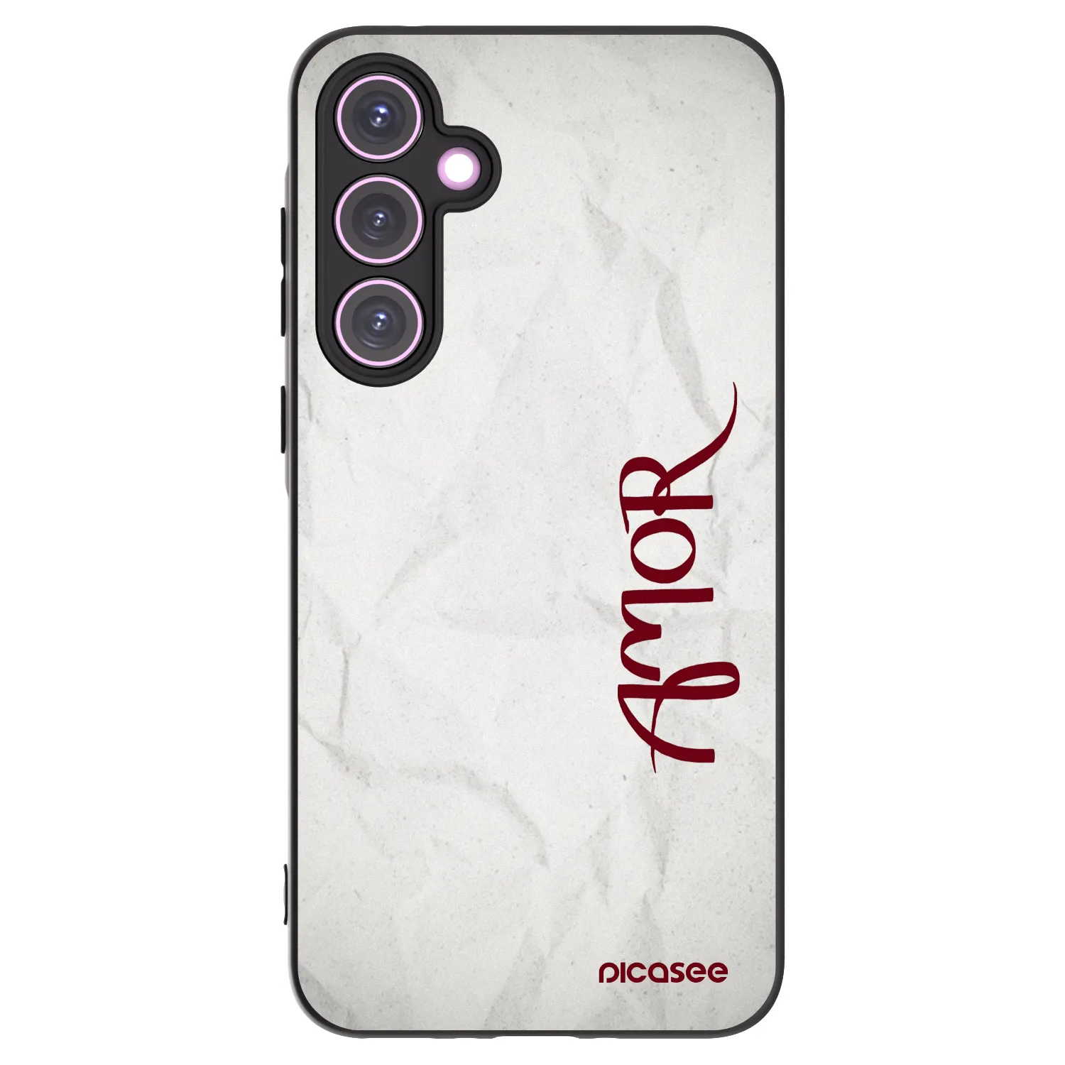 Picasee Μαύρη θήκη σιλικόνης για Samsung Galaxy A35 5G A356B - Amor