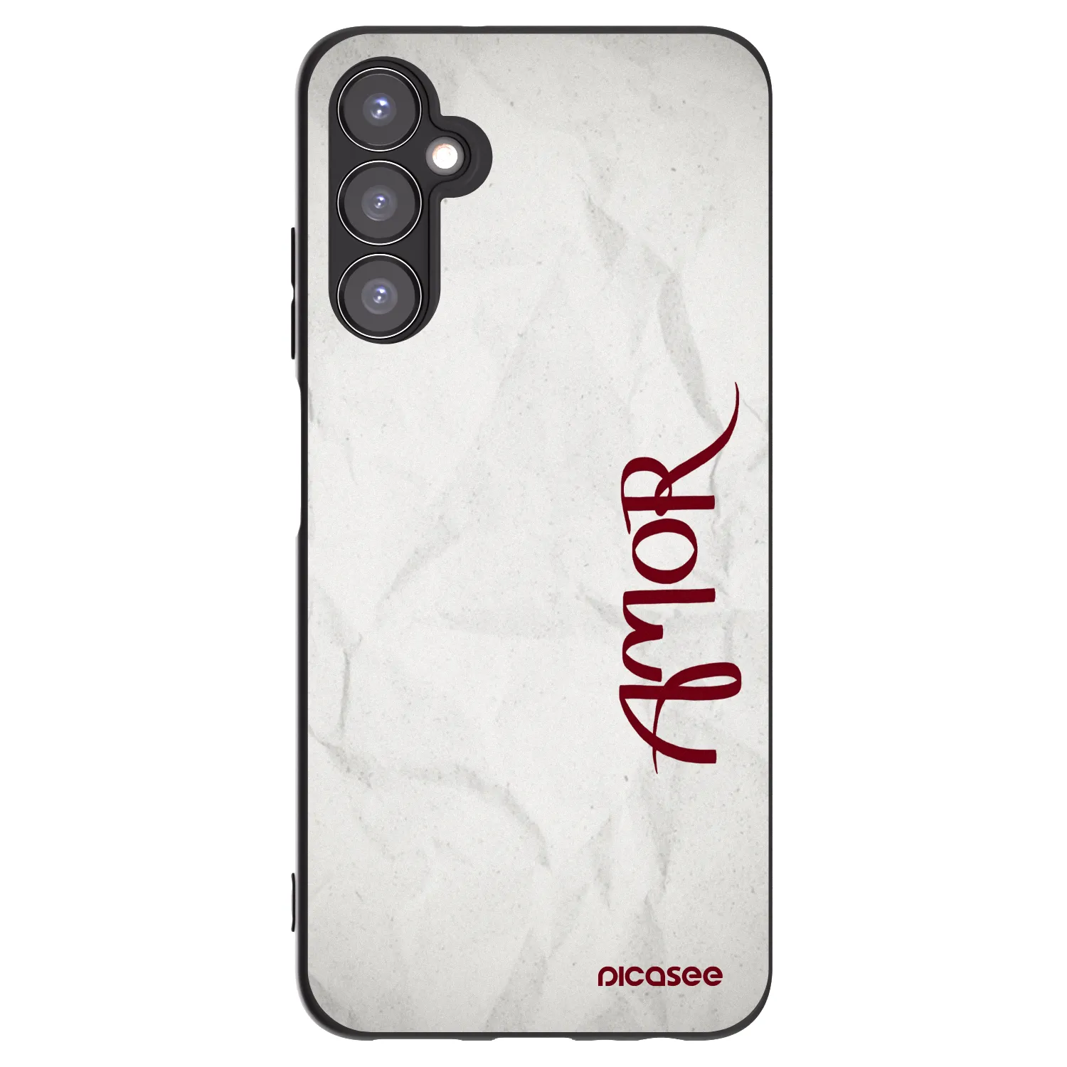 Picasee Μαύρη θήκη σιλικόνης για Samsung Galaxy A05s A057G - Amor