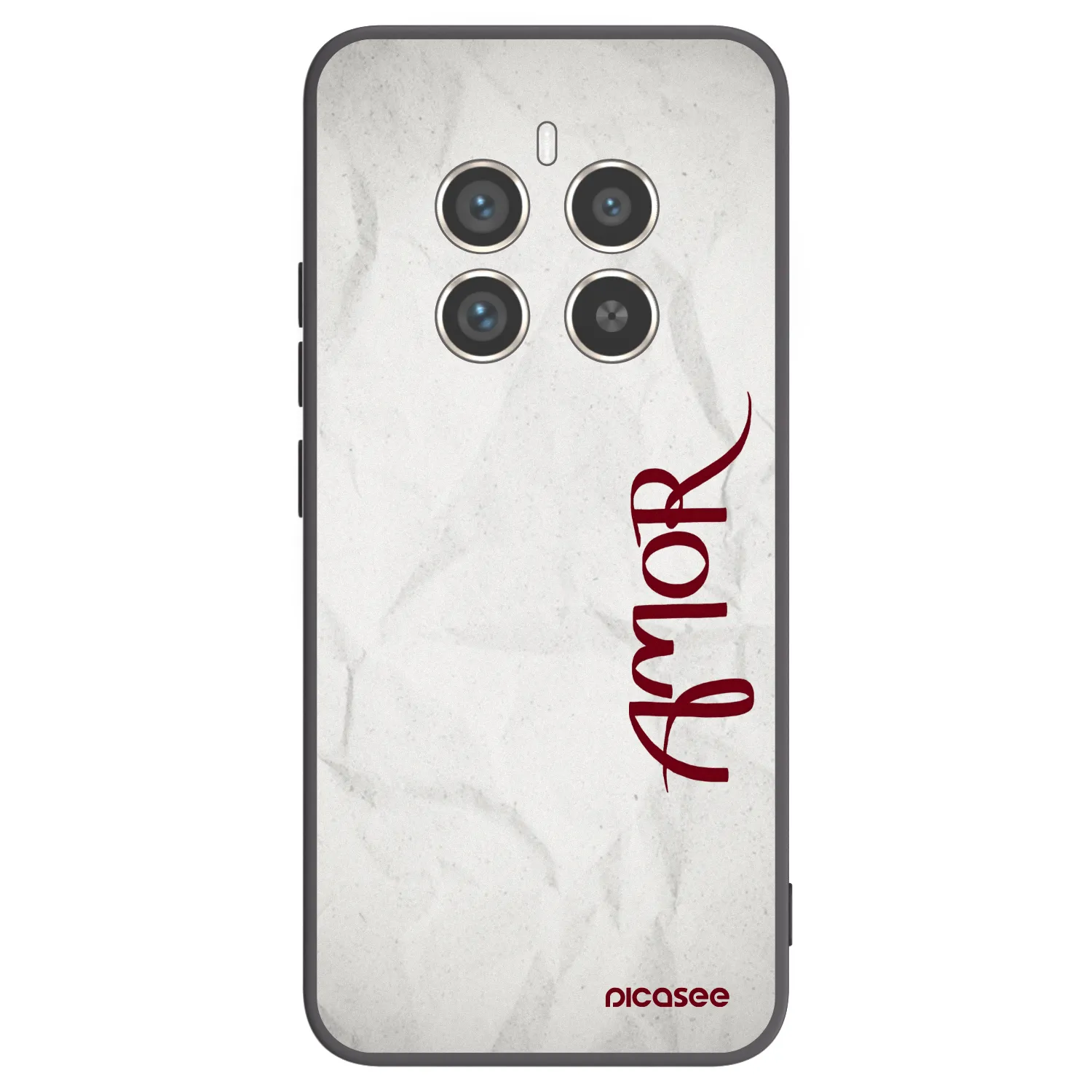 Picasee Μαύρη θήκη σιλικόνης για Realme 12 Pro 5G - Amor