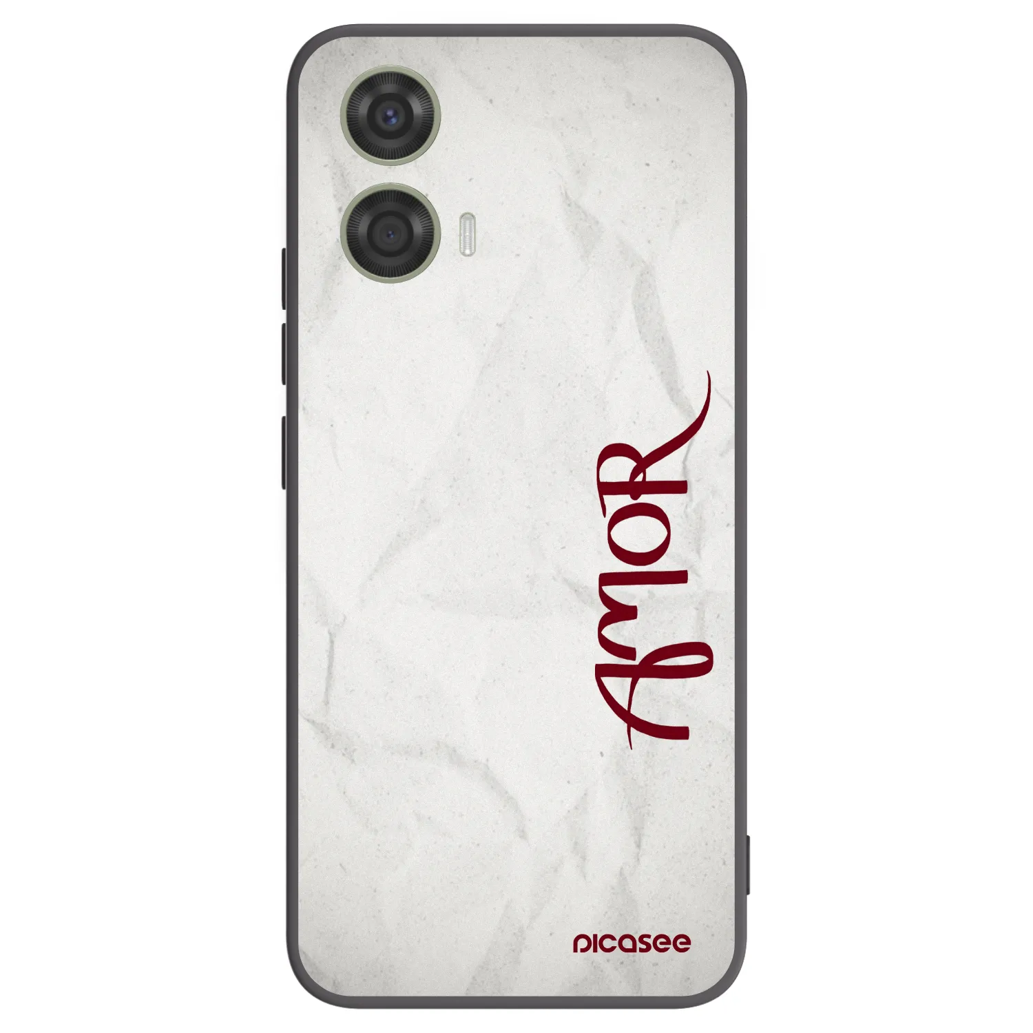 Picasee Μαύρη θήκη σιλικόνης για Motorola Moto G24 - Amor