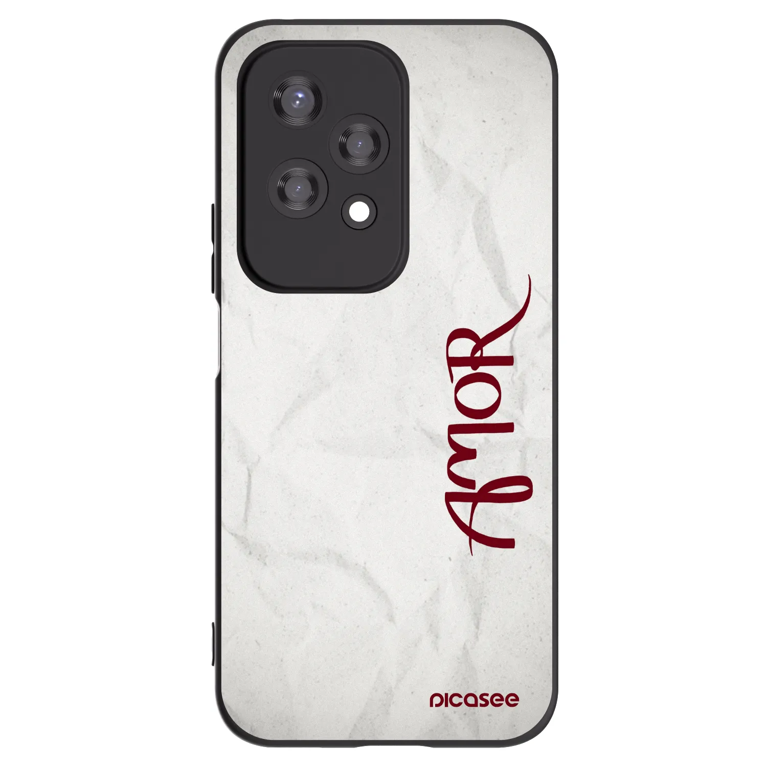 Picasee Μαύρη θήκη σιλικόνης για Honor 200 Lite - Amor