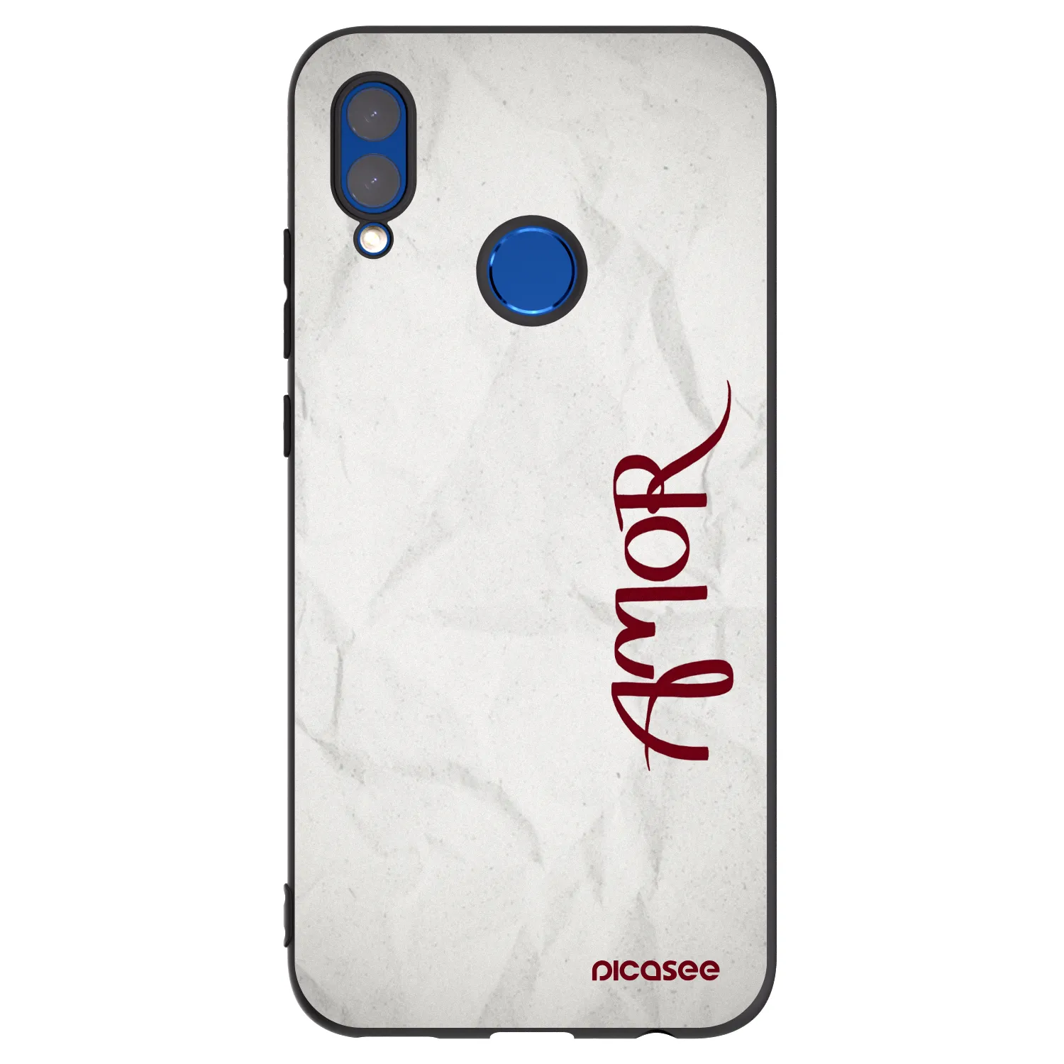 Picasee Μαύρη θήκη σιλικόνης για Honor 10 Lite - Amor