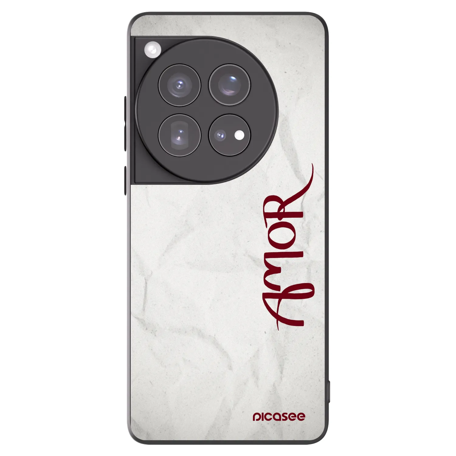 Picasee Μαύρη θήκη σιλικόνης για OnePlus 12 5G - Amor