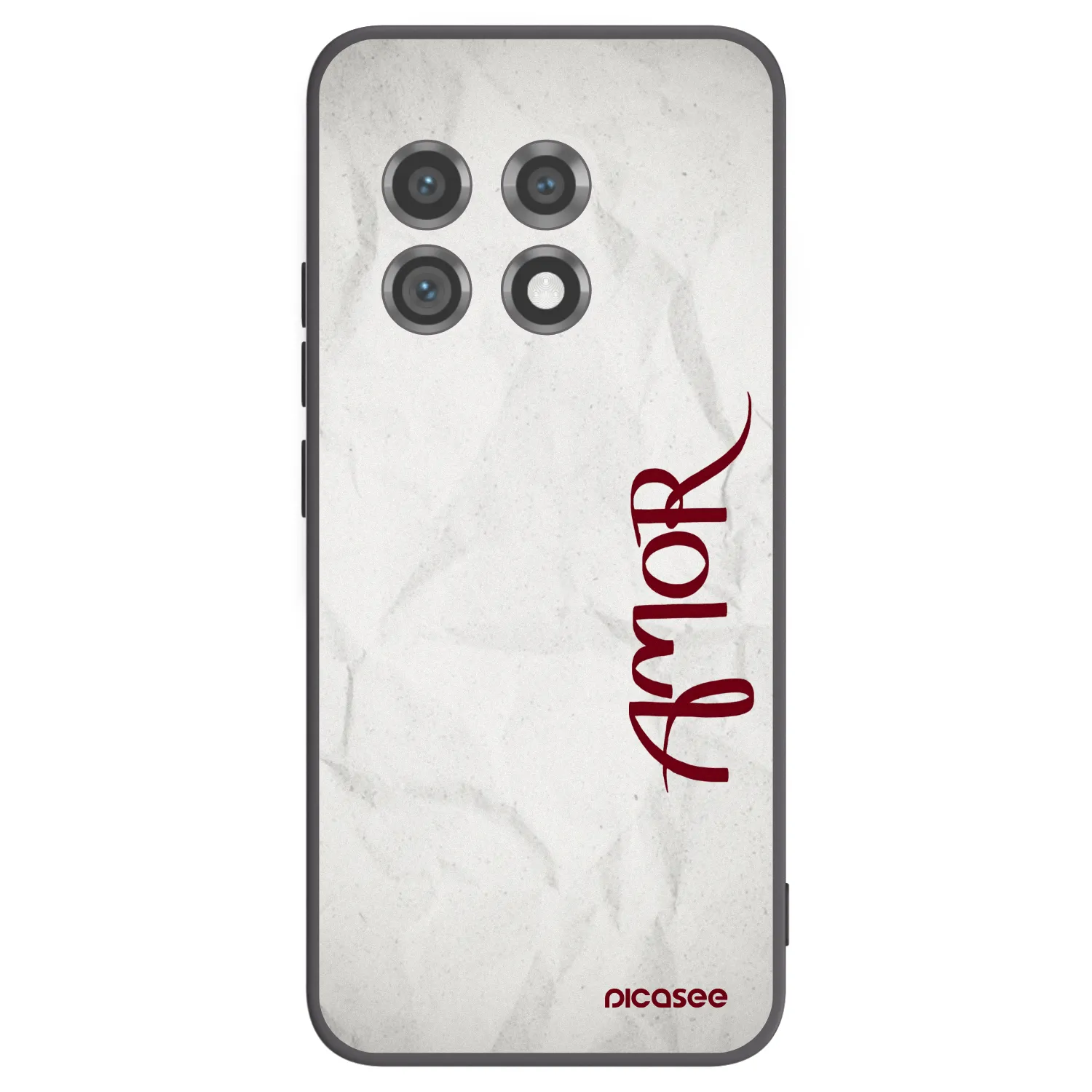 Picasee Μαύρη θήκη σιλικόνης για OnePlus 11 5G - Amor