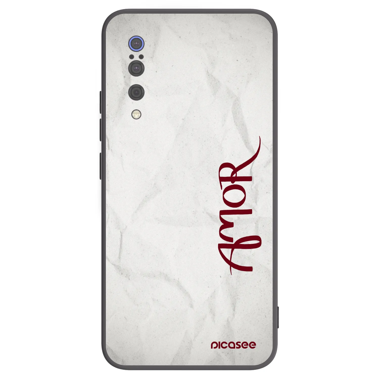 Picasee Μαύρη θήκη σιλικόνης για Xiaomi Mi 9 - Amor