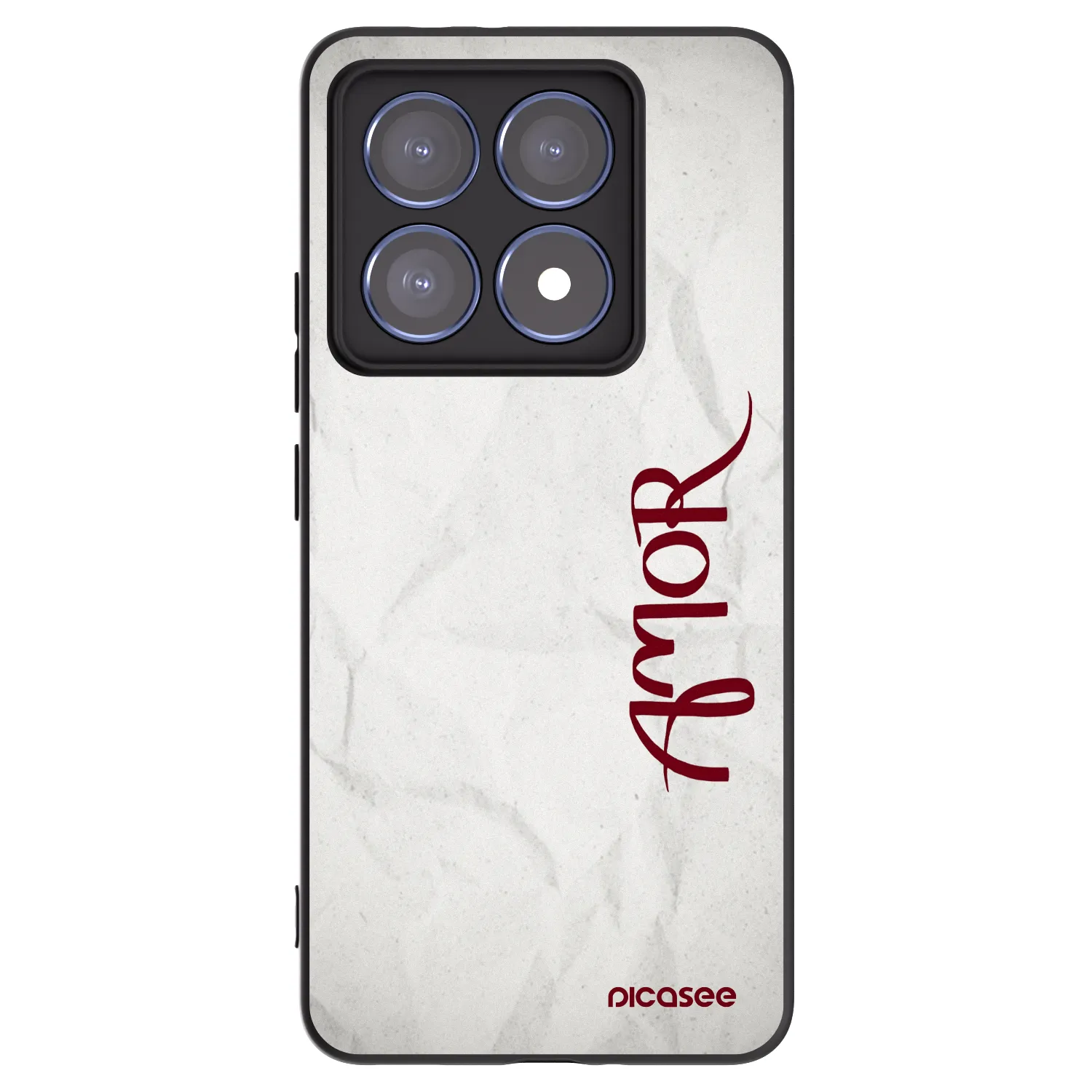 Picasee Μαύρη θήκη σιλικόνης για Xiaomi 14T Pro - Amor