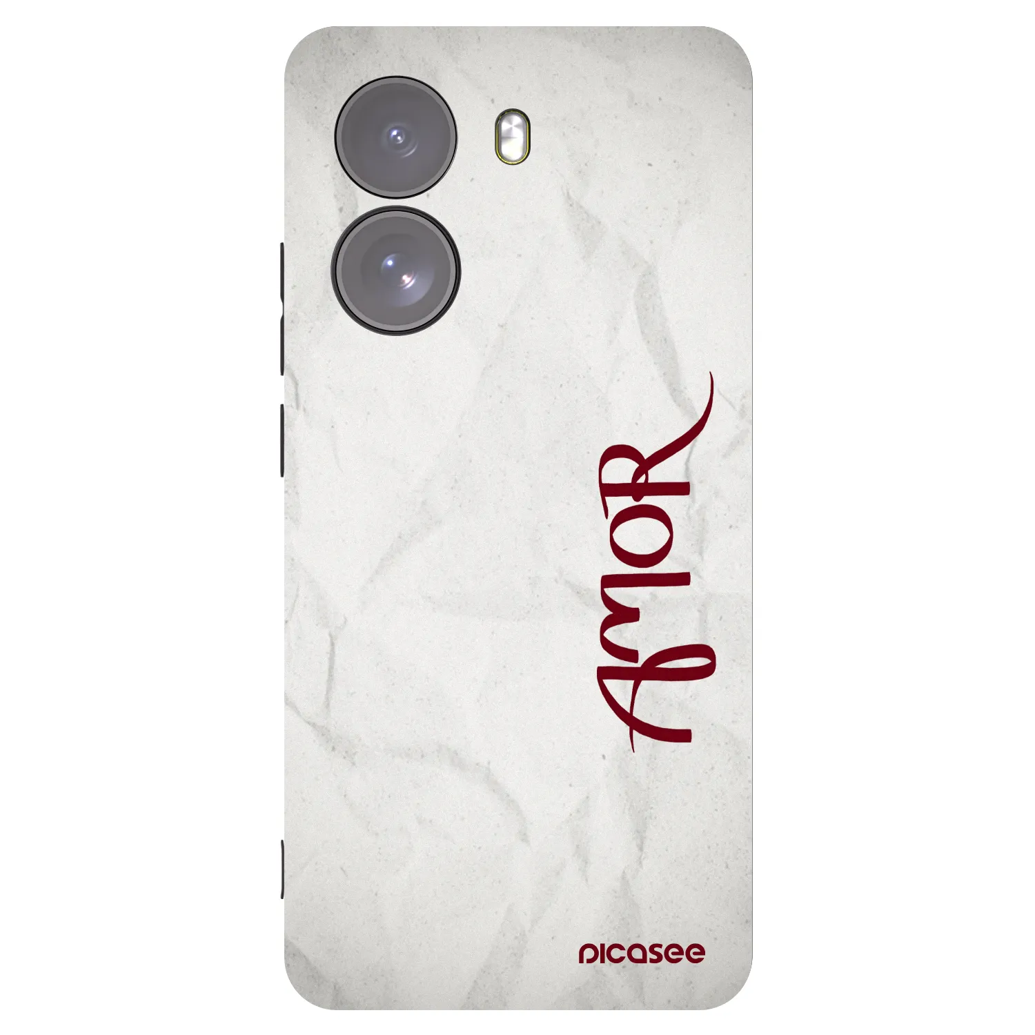Picasee Μαύρη θήκη σιλικόνης για Xiaomi Poco X7 - Amor
