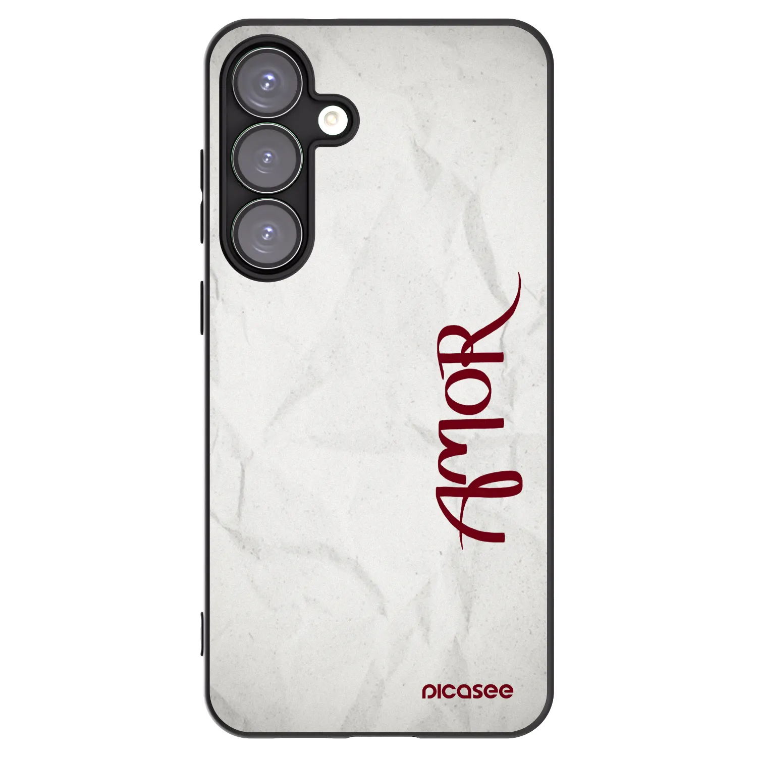 Picasee Μαύρη θήκη σιλικόνης για Samsung Galaxy S25+ 5G - Amor
