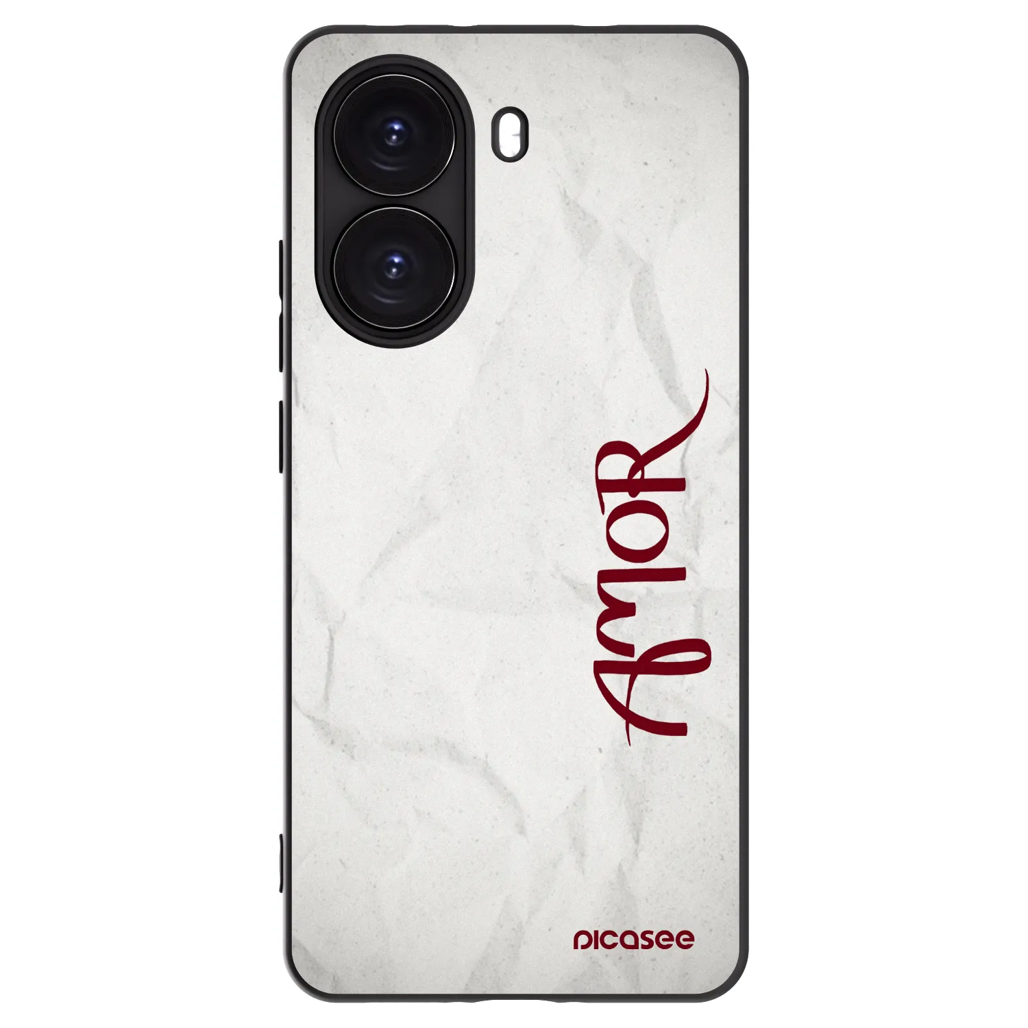 Picasee Μαύρη θήκη σιλικόνης για Xiaomi Poco X7 Pro 5G - Amor