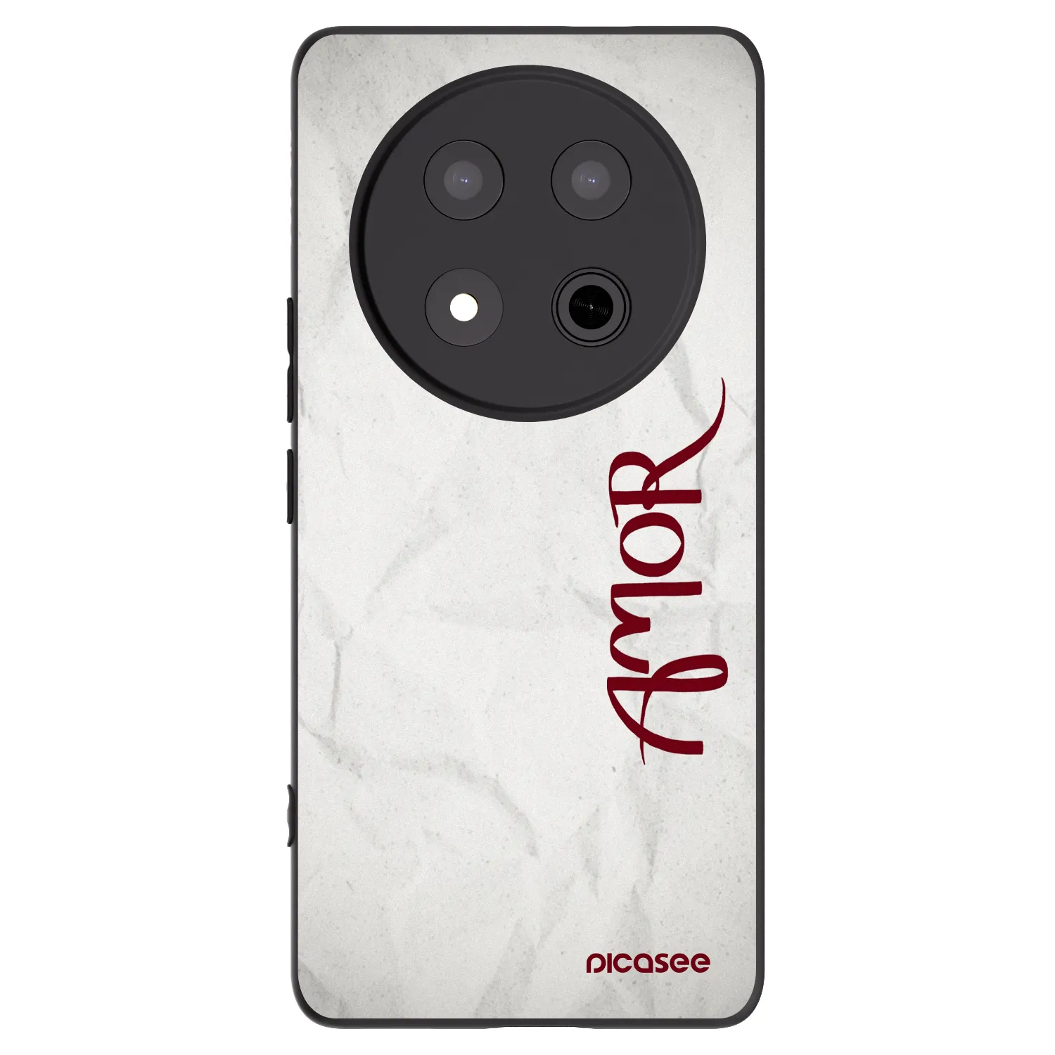 Picasee Μαύρη θήκη σιλικόνης για Honor Magic7 Lite 5G - Amor