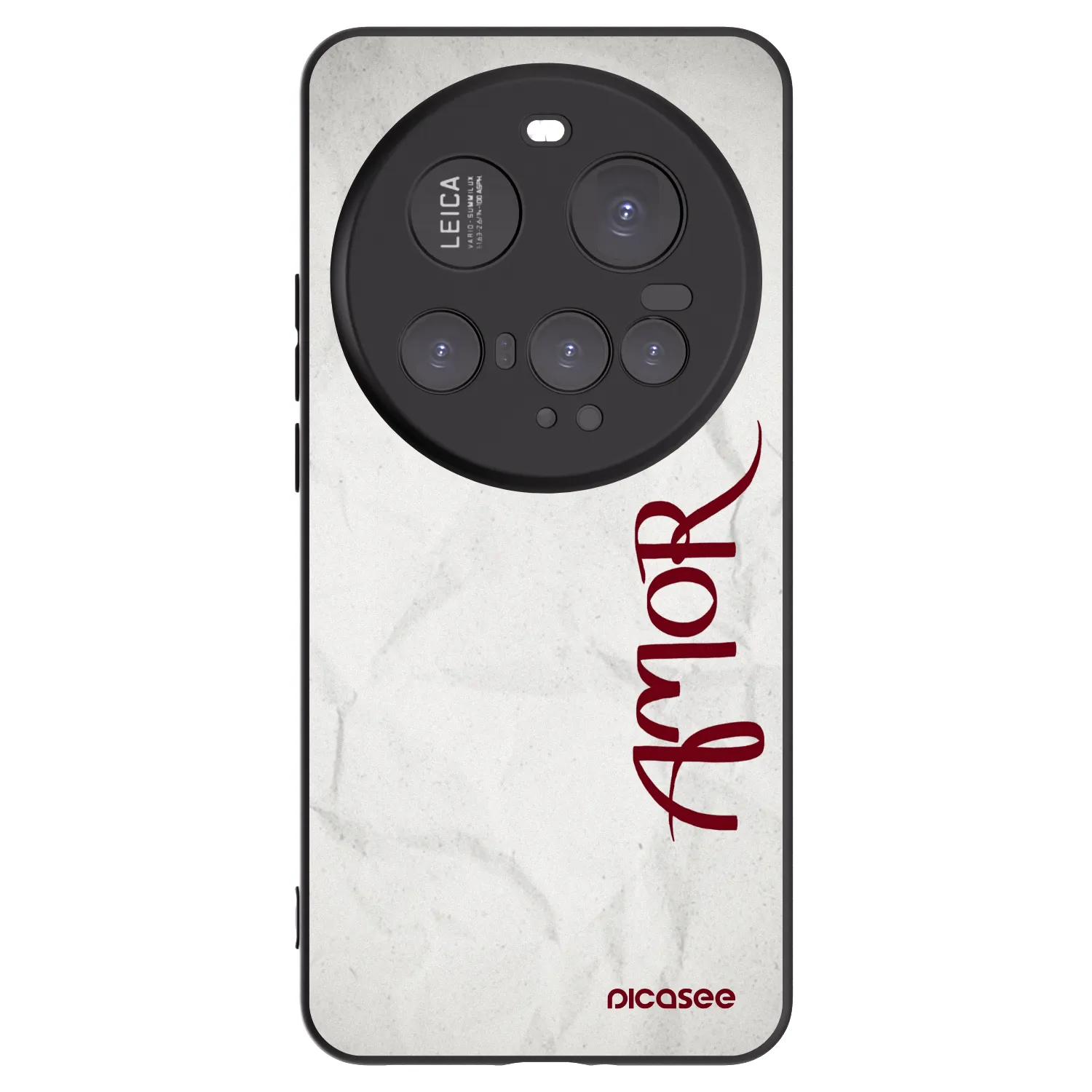 Picasee Μαύρη θήκη σιλικόνης για Xiaomi 15 Ultra - Amor