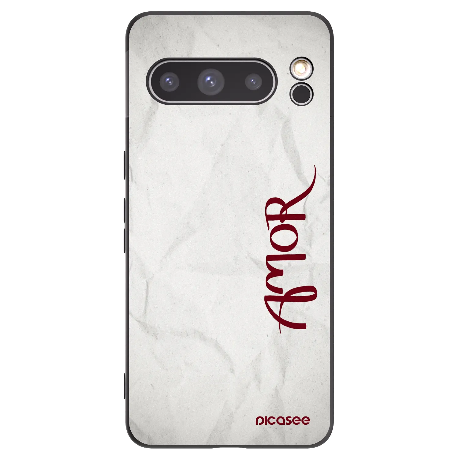 Picasee Μαύρη θήκη σιλικόνης για Google Pixel 8 Pro - Amor