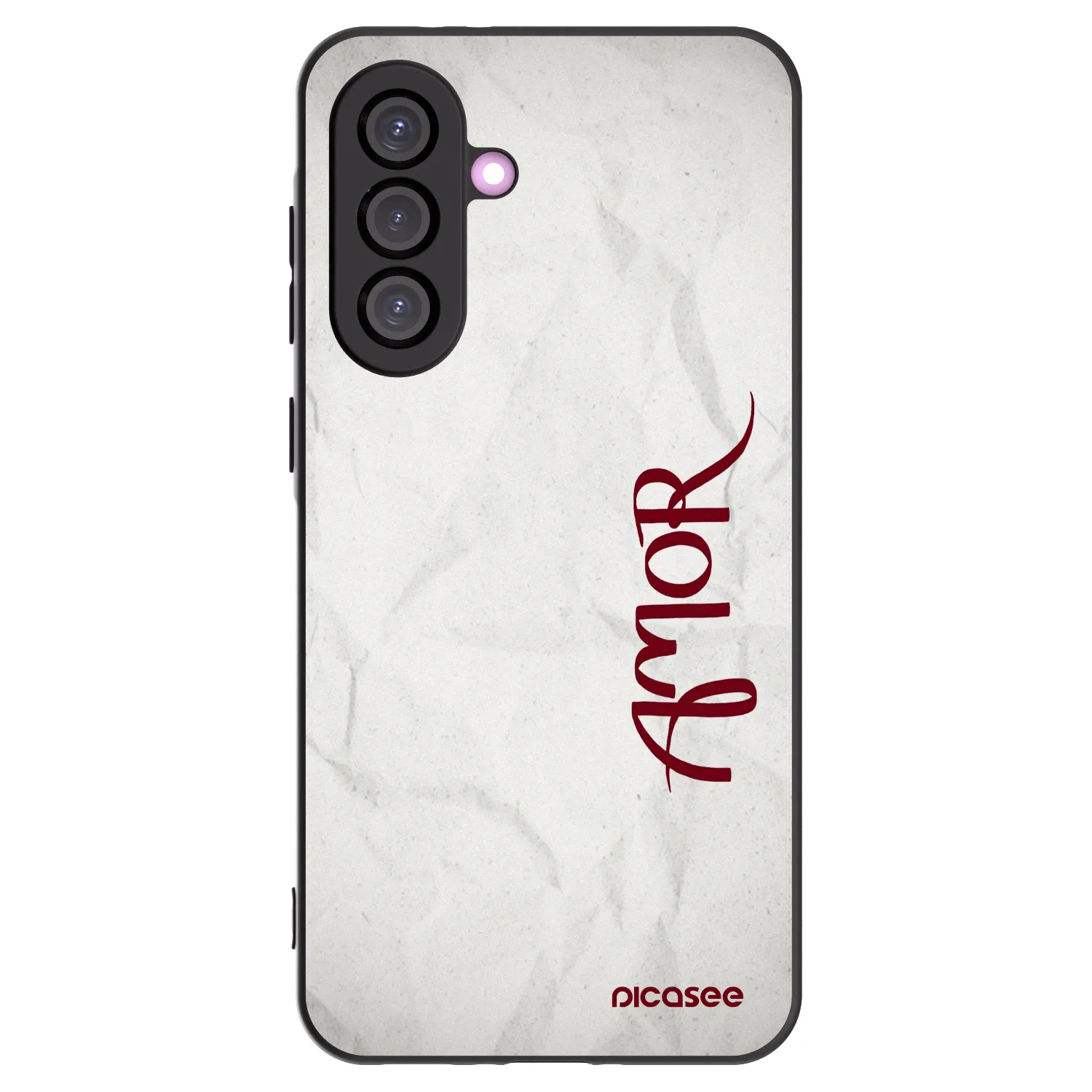 Picasee Μαύρη θήκη σιλικόνης για Samsung Galaxy A56 5G A566B - Amor