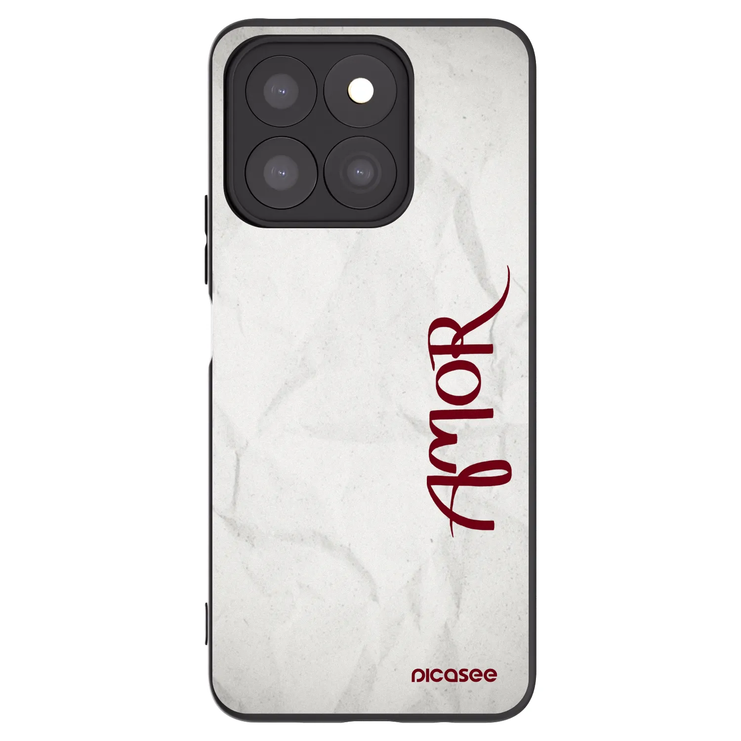 Picasee Μαύρη θήκη σιλικόνης για Honor X8c - Amor