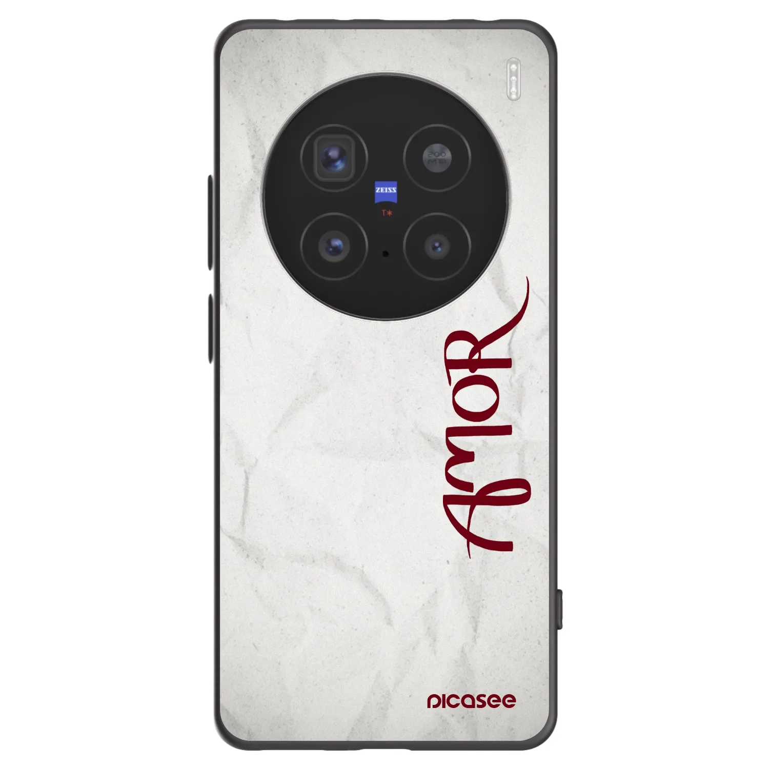 Picasee Μαύρη θήκη σιλικόνης για Vivo X200 Pro - Amor