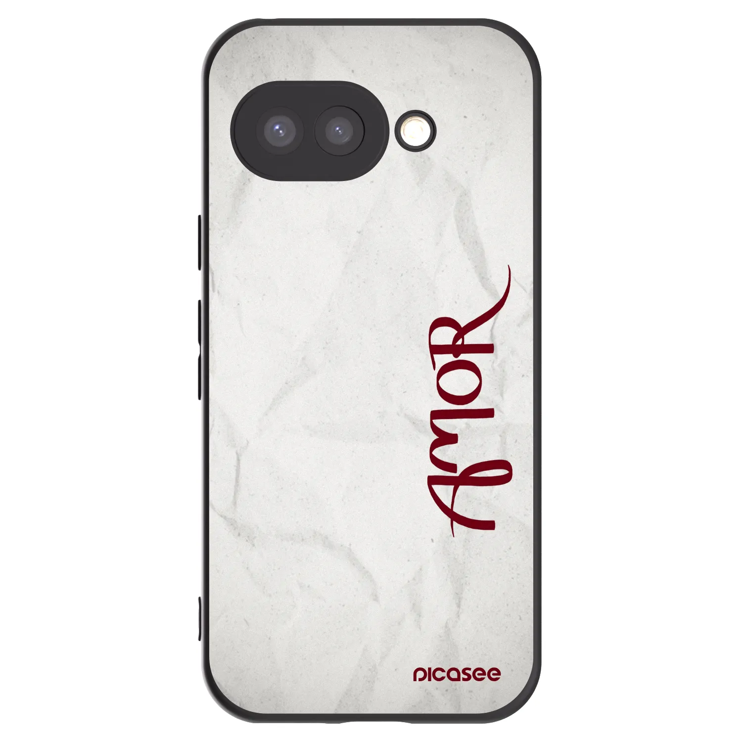 Picasee Μαύρη θήκη σιλικόνης για Google Pixel 9a - Amor