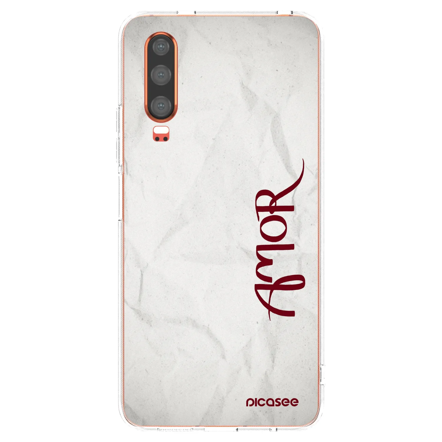 Picasee διαφανής θήκη σιλικόνης Huawei P30 - Amor