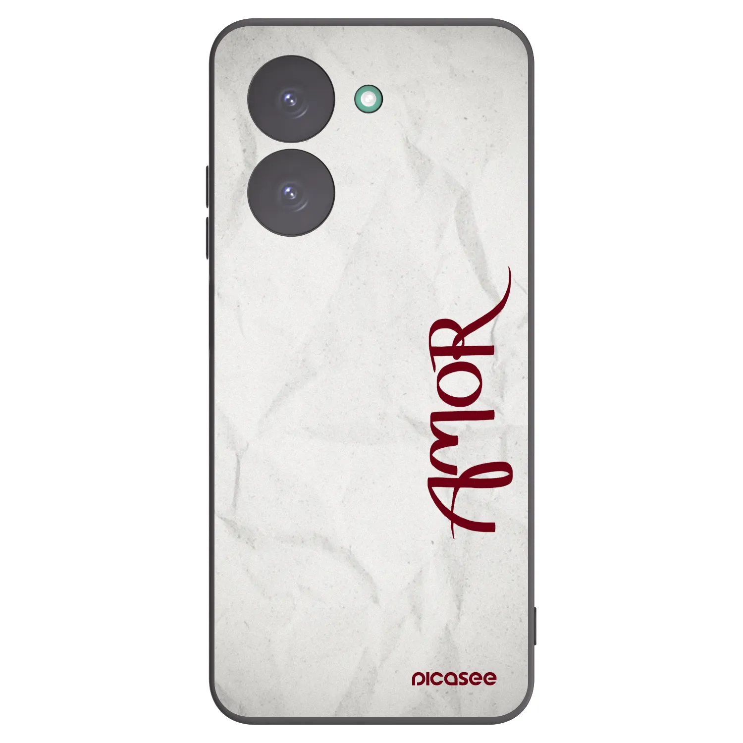Picasee Μαύρη θήκη σιλικόνης για Xiaomi Redmi A5 - Amor