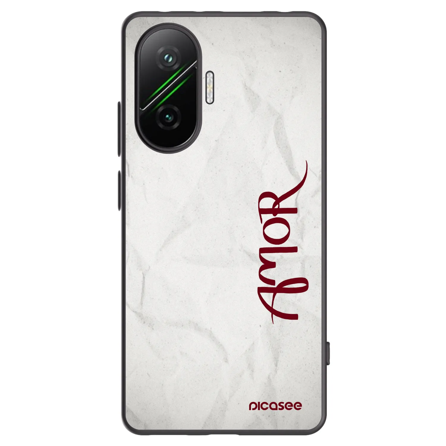 Picasee Μαύρη θήκη σιλικόνης για Xiaomi Poco F7 5G - Amor