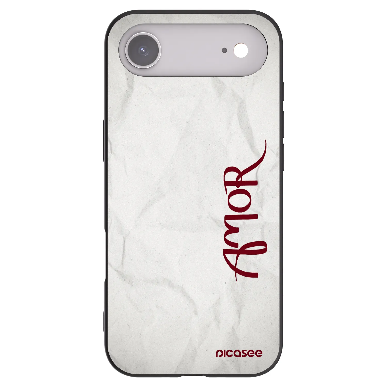 Picasee Μαύρη θήκη σιλικόνης για Apple iPhone Air - Amor