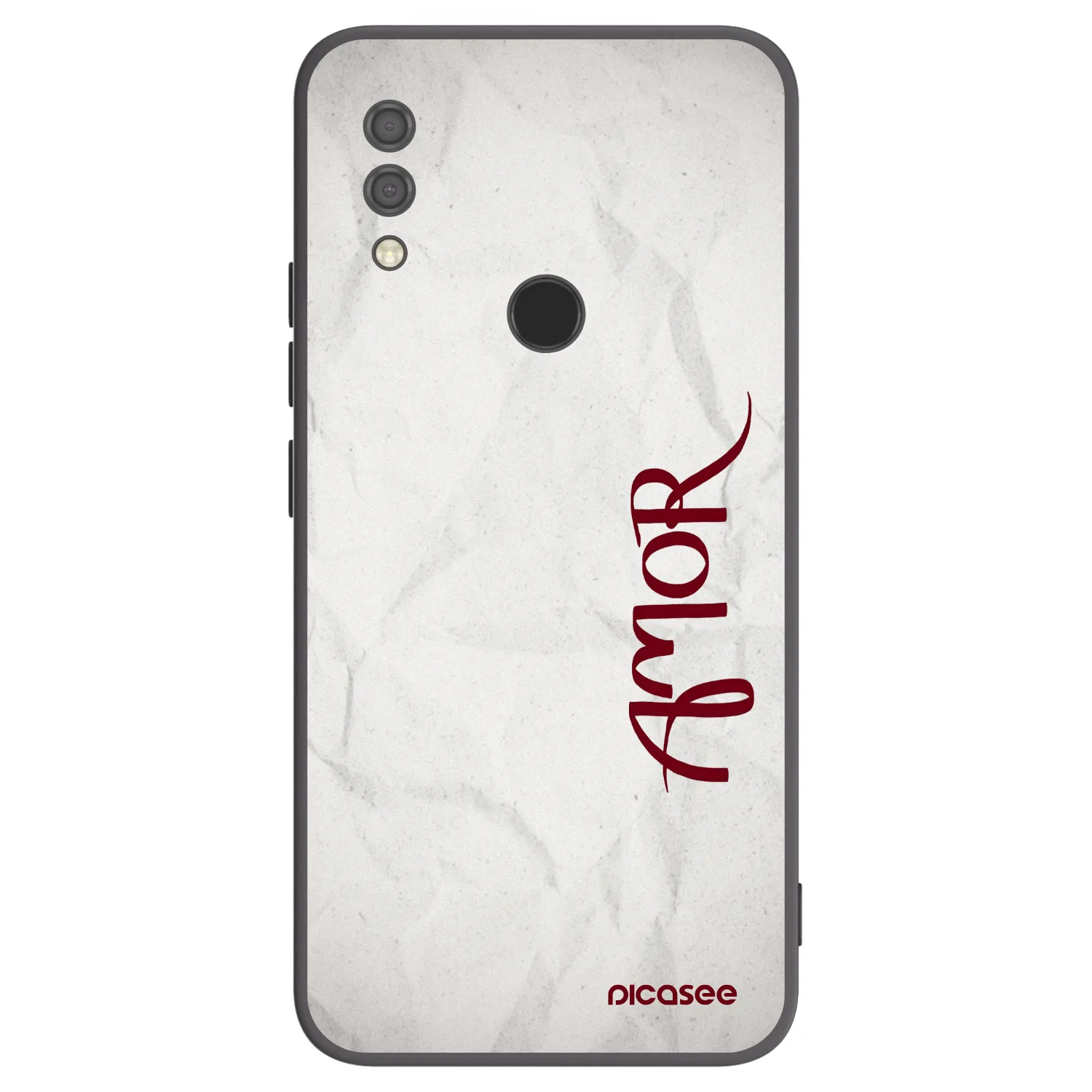 Picasee Μαύρη θήκη σιλικόνης για Xiaomi Redmi 7 - Amor