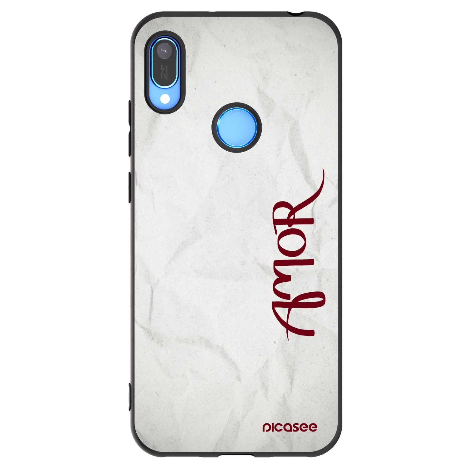Picasee Μαύρη θήκη σιλικόνης για Huawei Y6 2019 - Amor