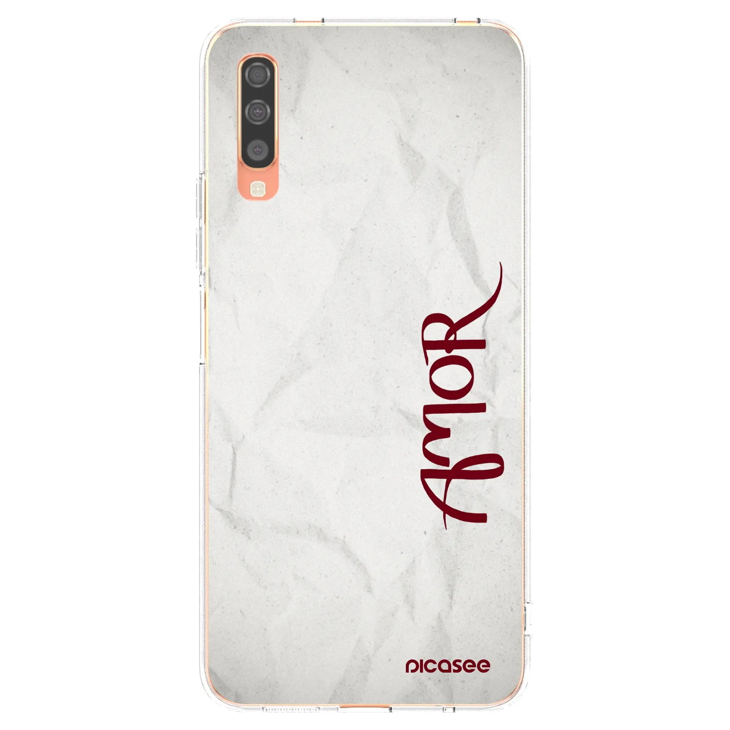 Picasee διαφανής θήκη σιλικόνης Samsung Galaxy A70 A705F - Amor