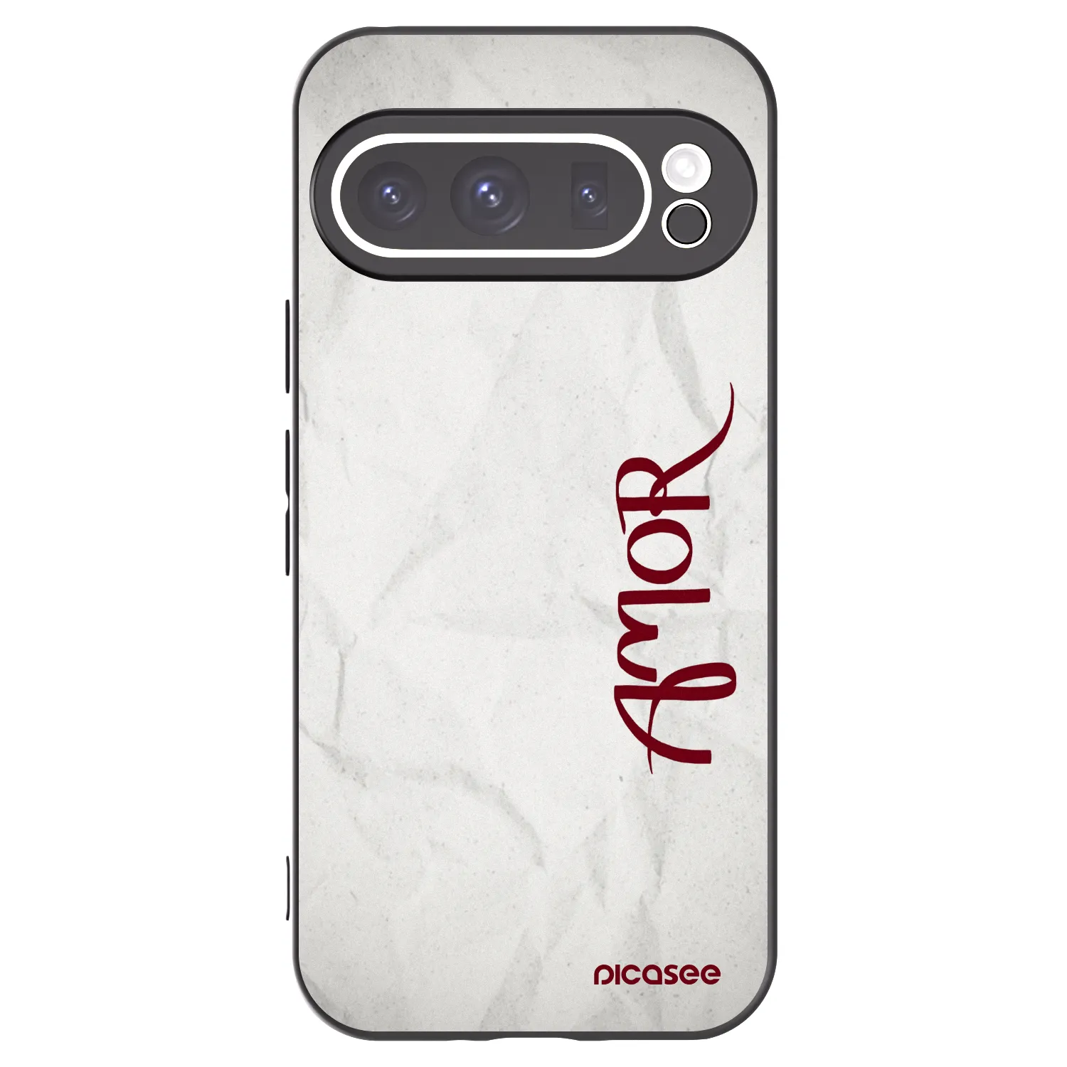 Picasee Μαύρη θήκη σιλικόνης για Google Pixel 9 Pro XL - Amor