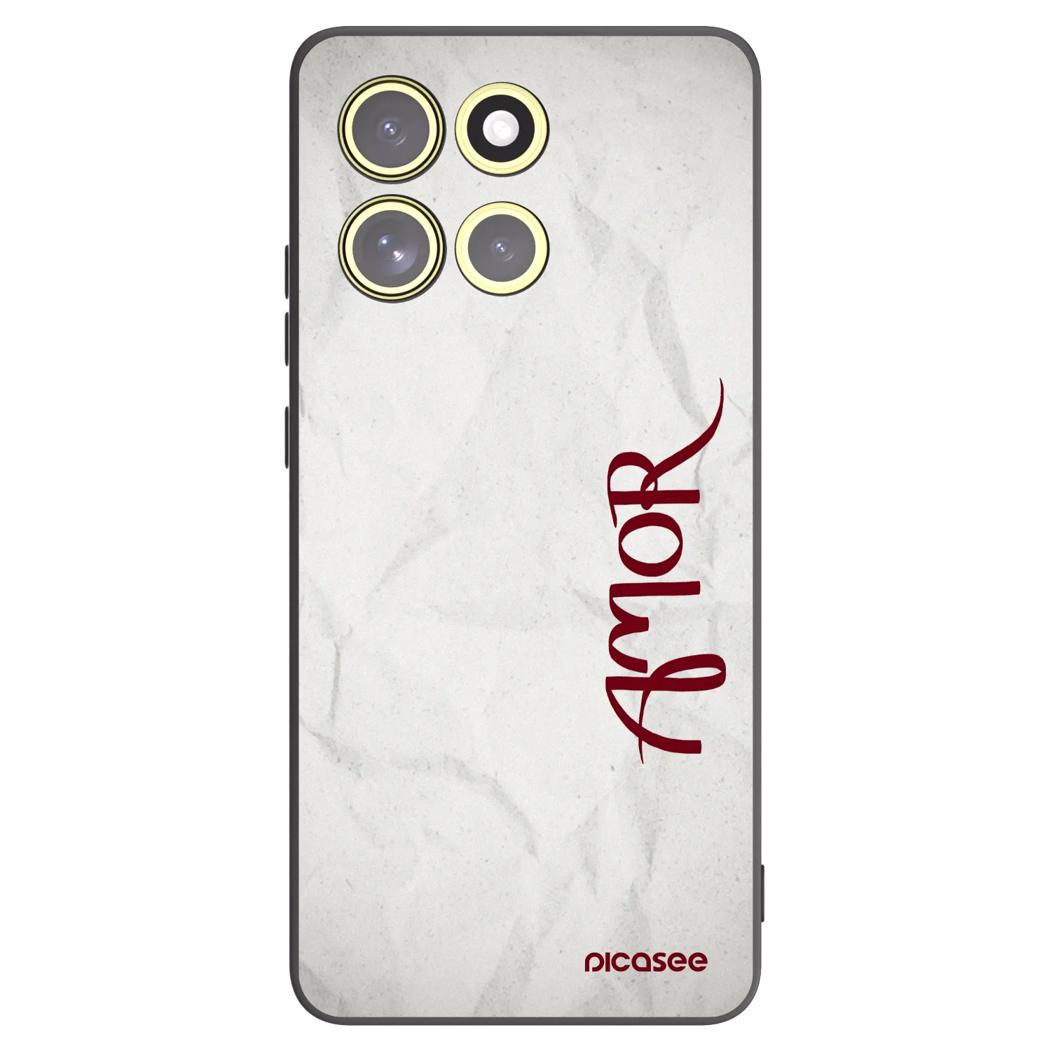 Picasee Μαύρη θήκη σιλικόνης για Motorola Moto G86 5G - Amor