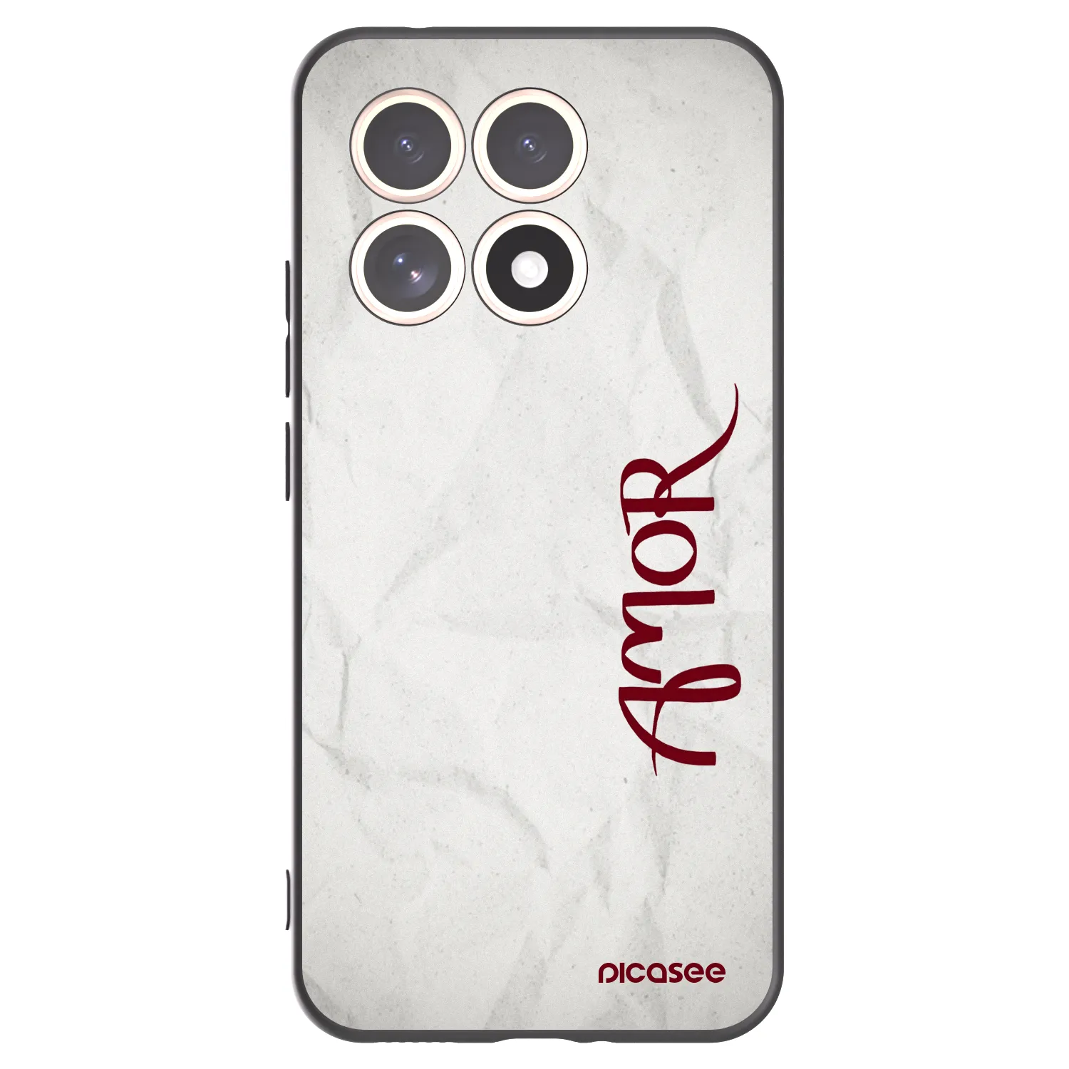 Picasee Μαύρη θήκη σιλικόνης για Xiaomi 15T - Amor