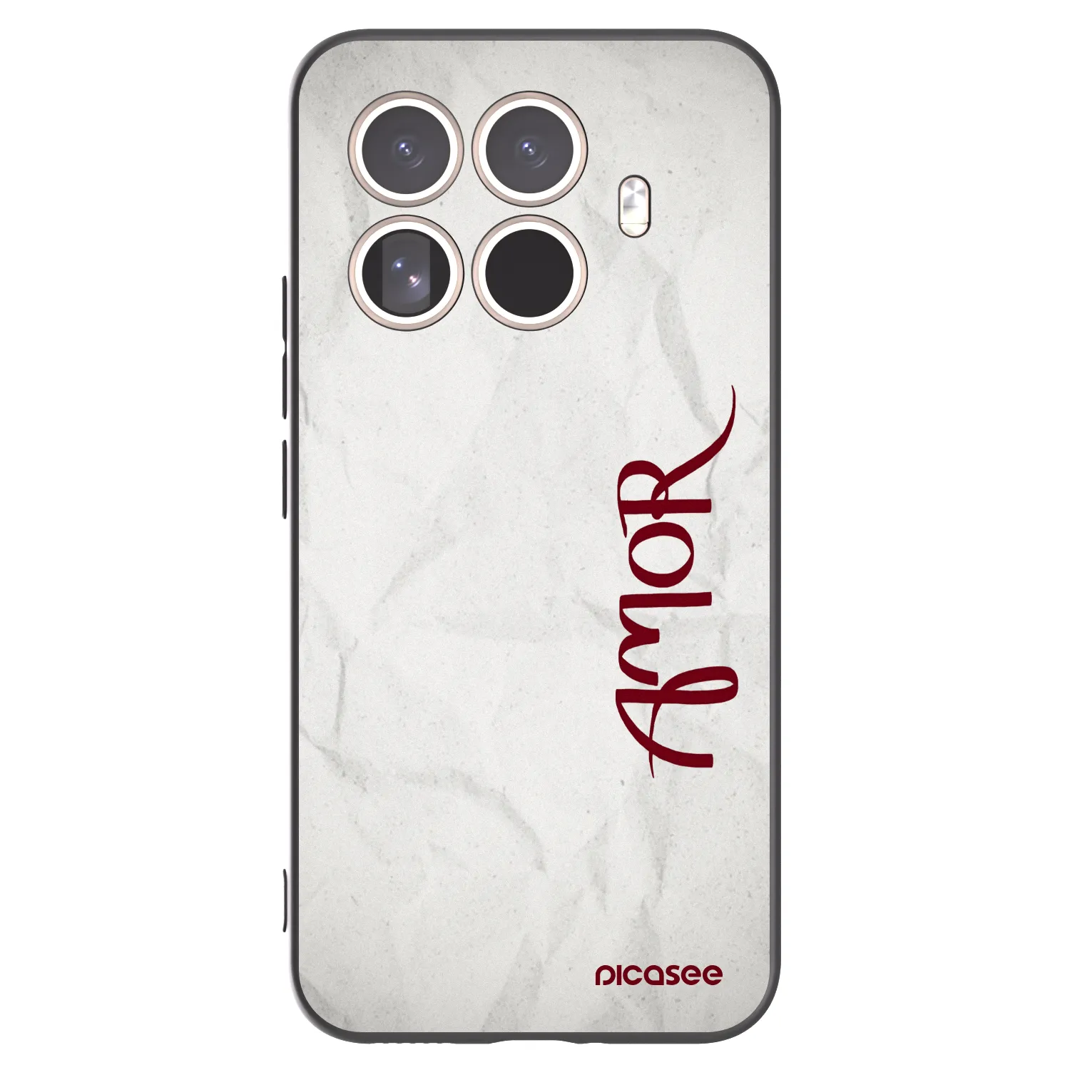 Picasee Μαύρη θήκη σιλικόνης για Xiaomi 15T Pro - Amor
