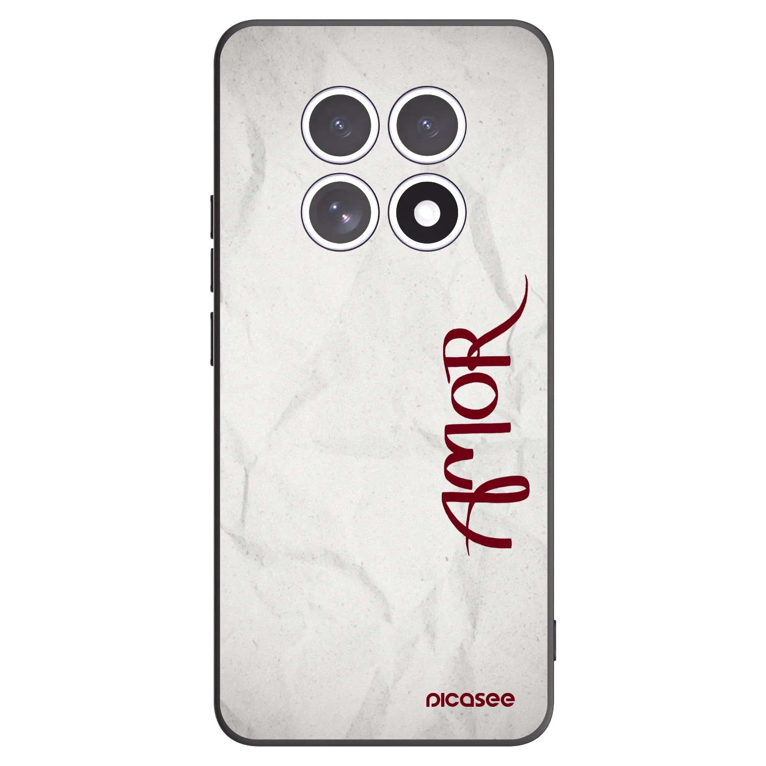 Picasee Μαύρη θήκη σιλικόνης για Xiaomi Redmi Note 15 - Amor