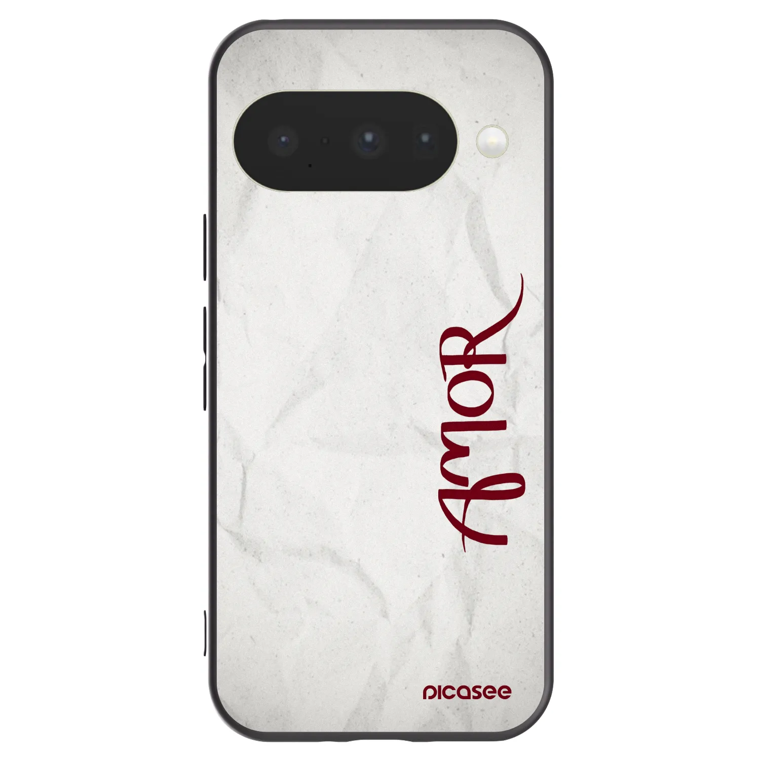 Picasee Μαύρη θήκη σιλικόνης για Google Pixel 10 - Amor
