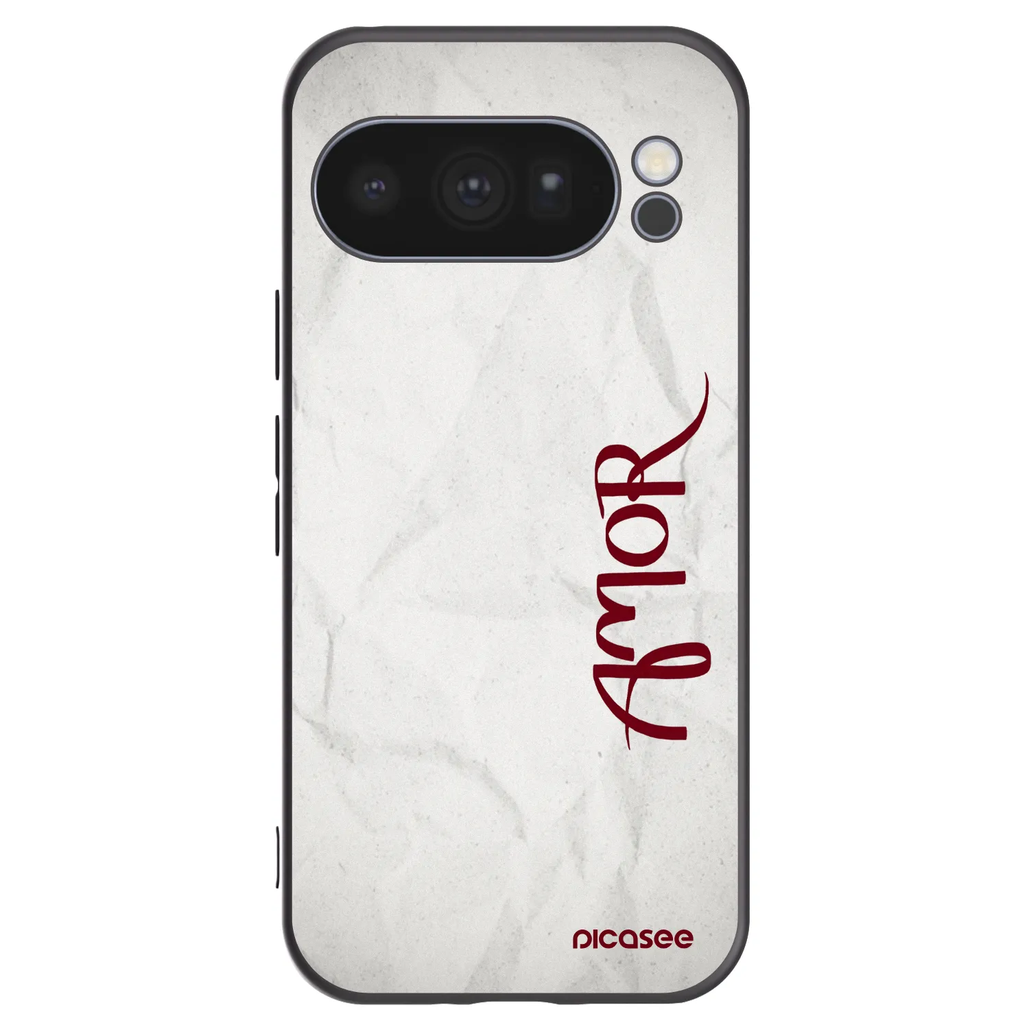 Picasee Μαύρη θήκη σιλικόνης για Google Pixel 10 Pro - Amor