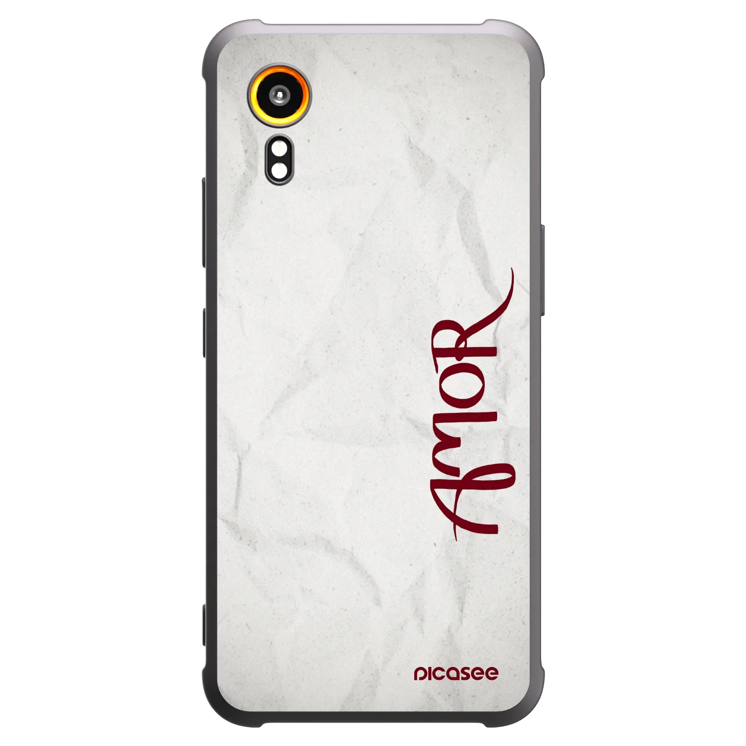 Picasee Μαύρη θήκη σιλικόνης για Samsung Galaxy Xcover 7 - Amor